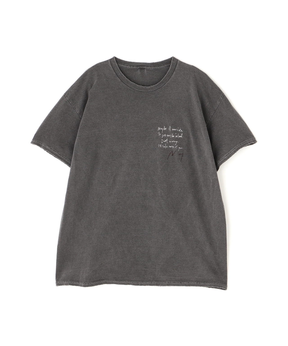 ANCELLM/アンセルム/MESSAGE T-SHIRT