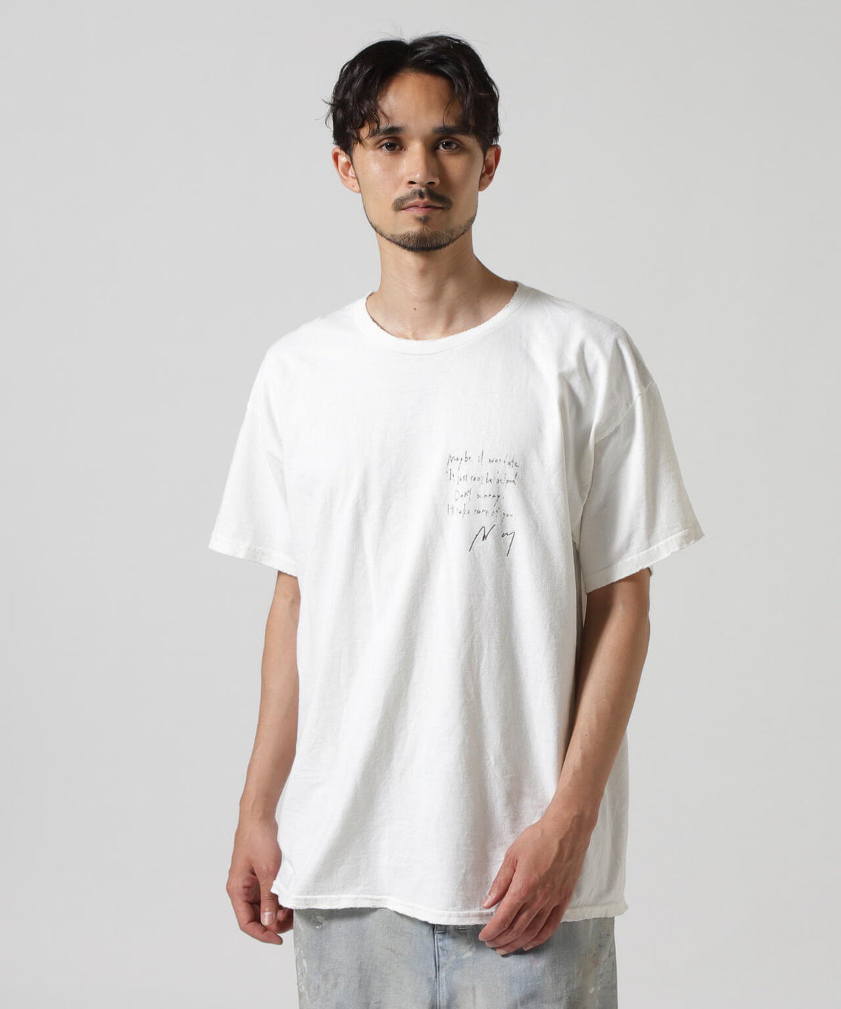 ANCELLM/アンセルム/MESSAGE T-SHIRT