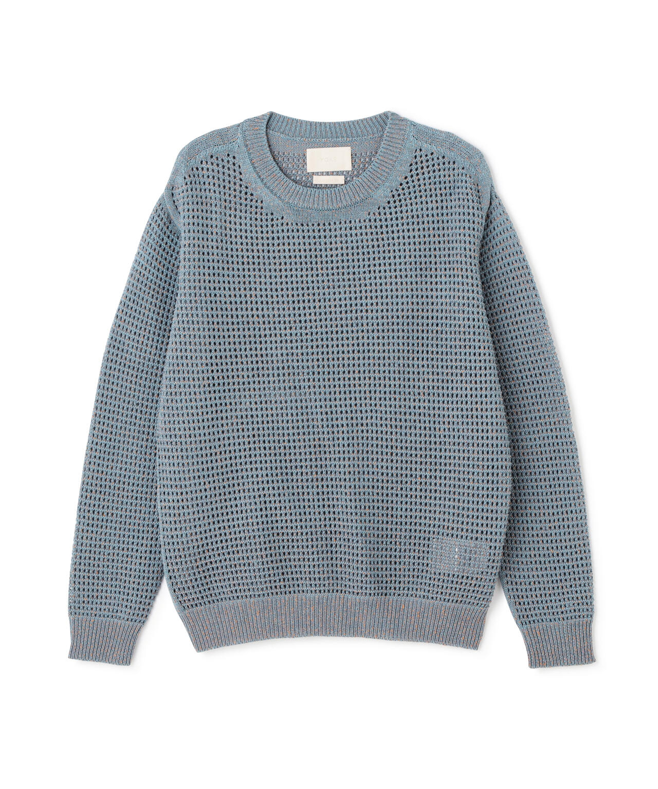 YOKE/ヨーク/MESH KNITTED CREWNECK SWEATER