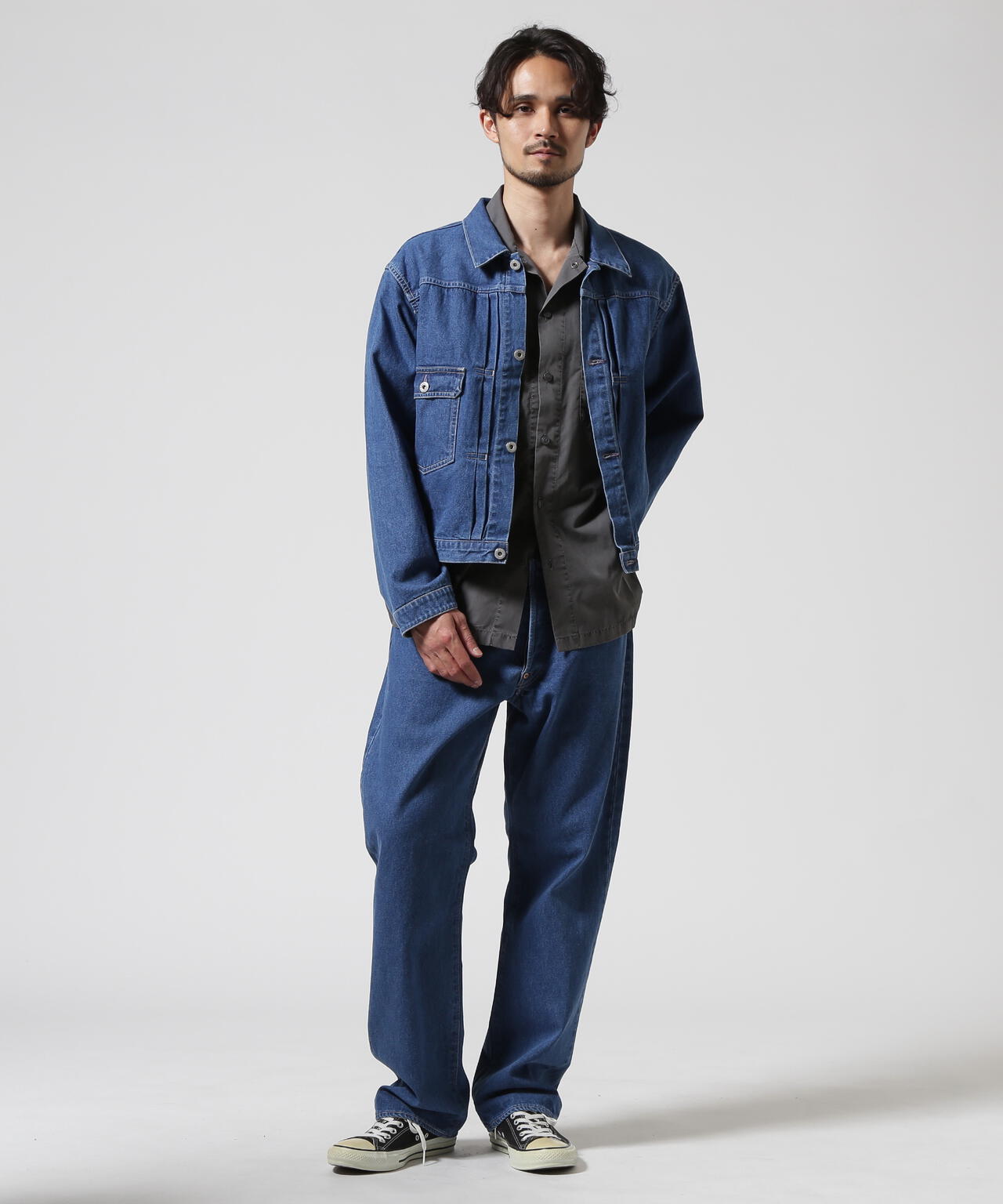 FOUNDOUR/ファウンダ/DENIM TRACKER JACKET