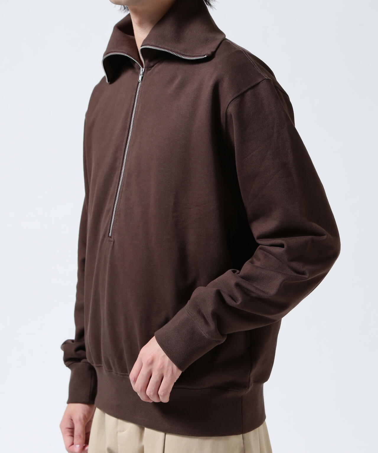 Toironier/トワロニエ/Half Zip Sweat Shirts