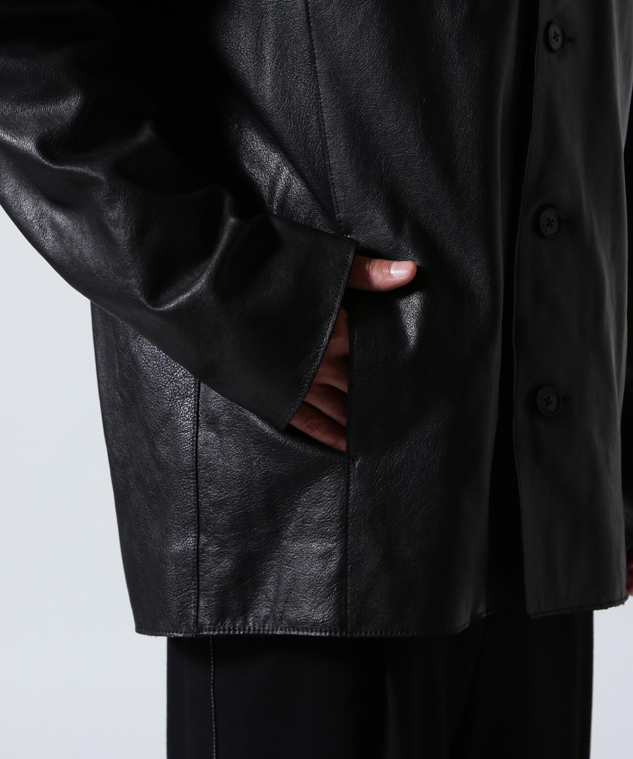 YOKE/ヨーク/Leather Car Jacket/YK25FW01018B