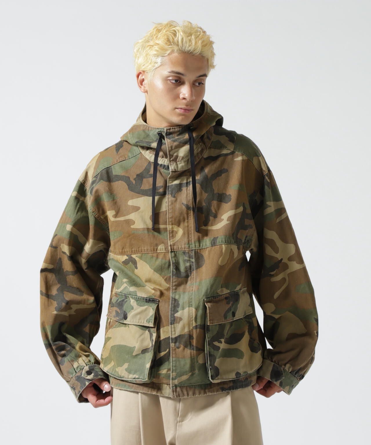 ANCELLM/アンセルム/CAMO ZIPUP HOODIE