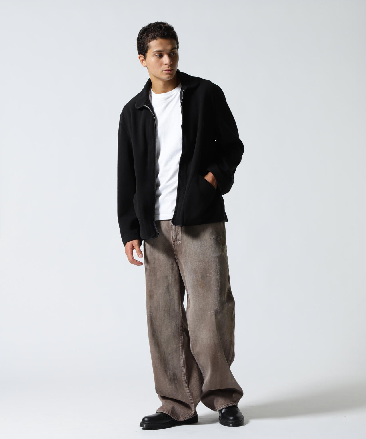 FOUNDOUR/ファウンダ/FLEECE ZIP BLOUSON