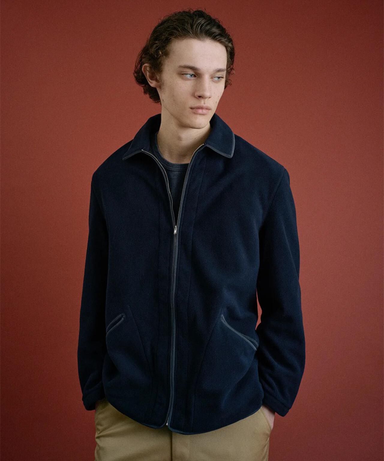 FOUNDOUR/ファウンダ/FLEECE ZIP BLOUSON
