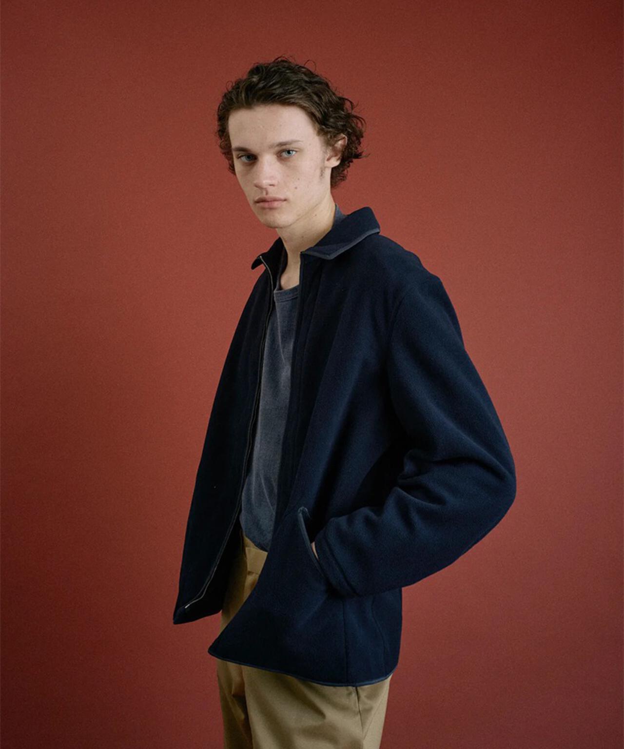 FOUNDOUR/ファウンダ/FLEECE ZIP BLOUSON