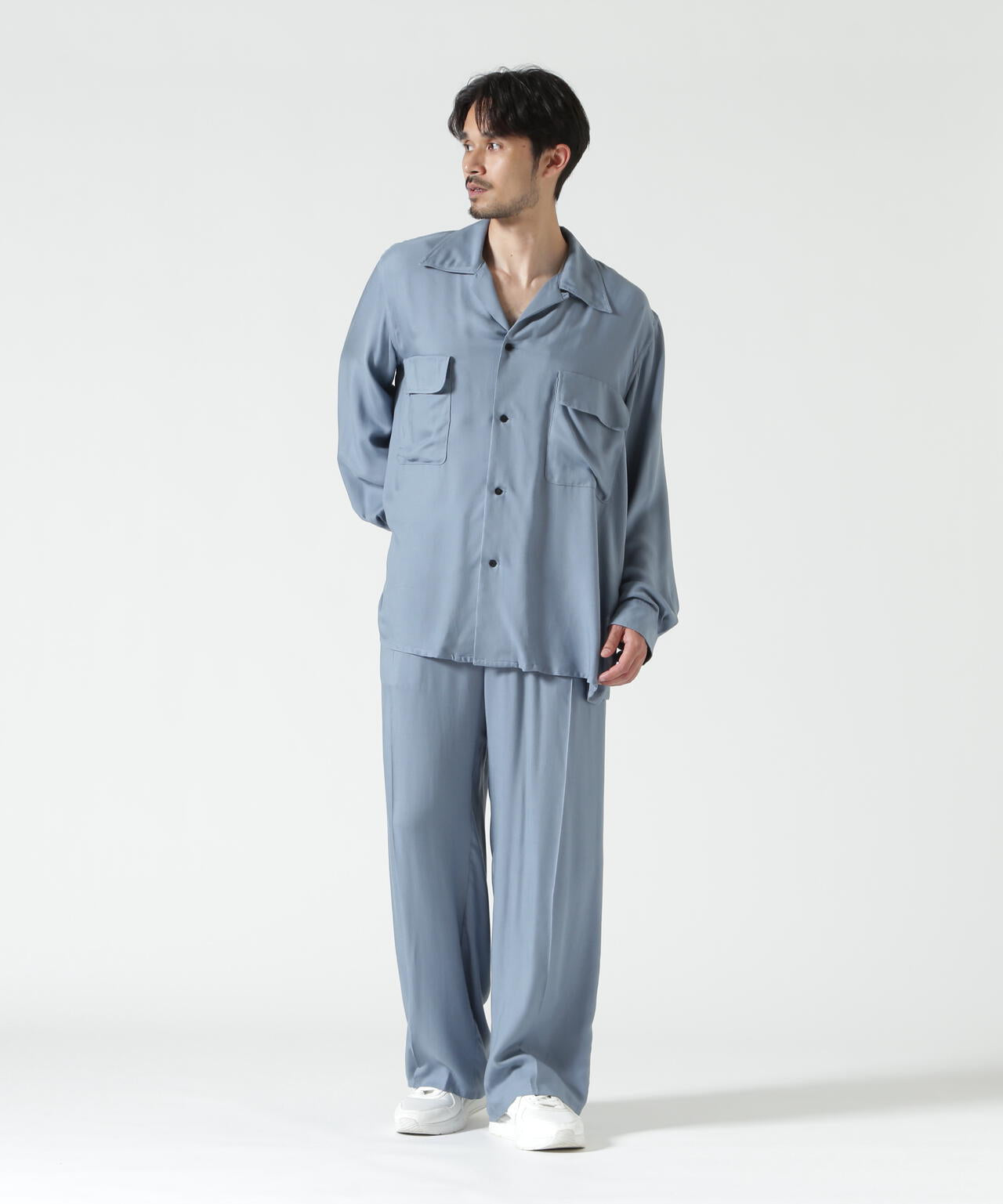 YOKE/ヨーク/Modal Twill Front Flat 1pleated Easy Trousers/YK26SS01216P