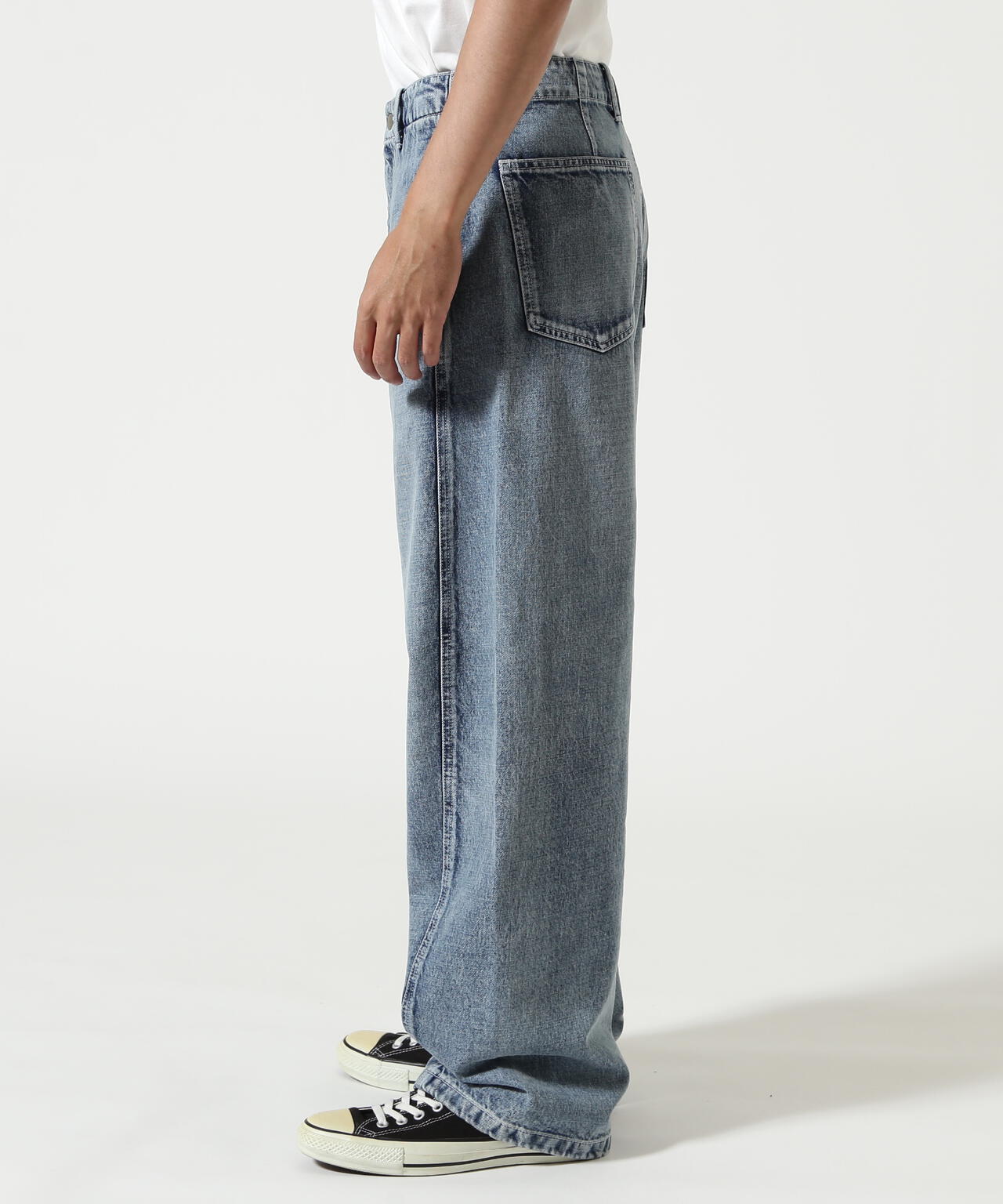 Toironier/トワロニエ/Draping Denim Trousers