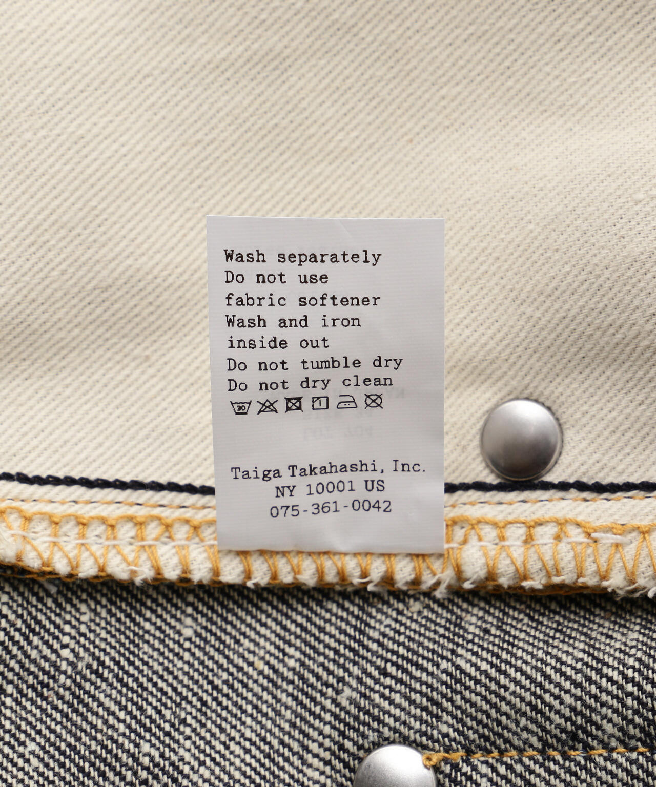 T.T/ティーティー/Lot.704  Denim Trousers C1920s/TAIGA TAKAHASHI/タイガタカハシ