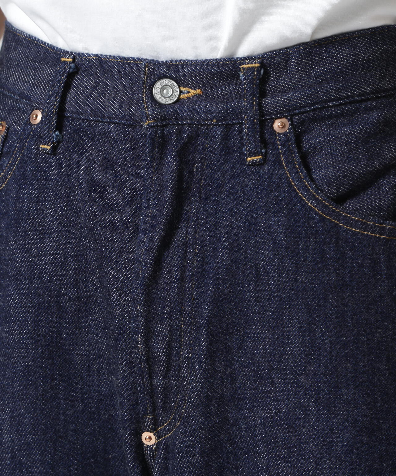 FOUNDOUR/ファウンダ/LOOSELY WOVEN DENIM WORKPT