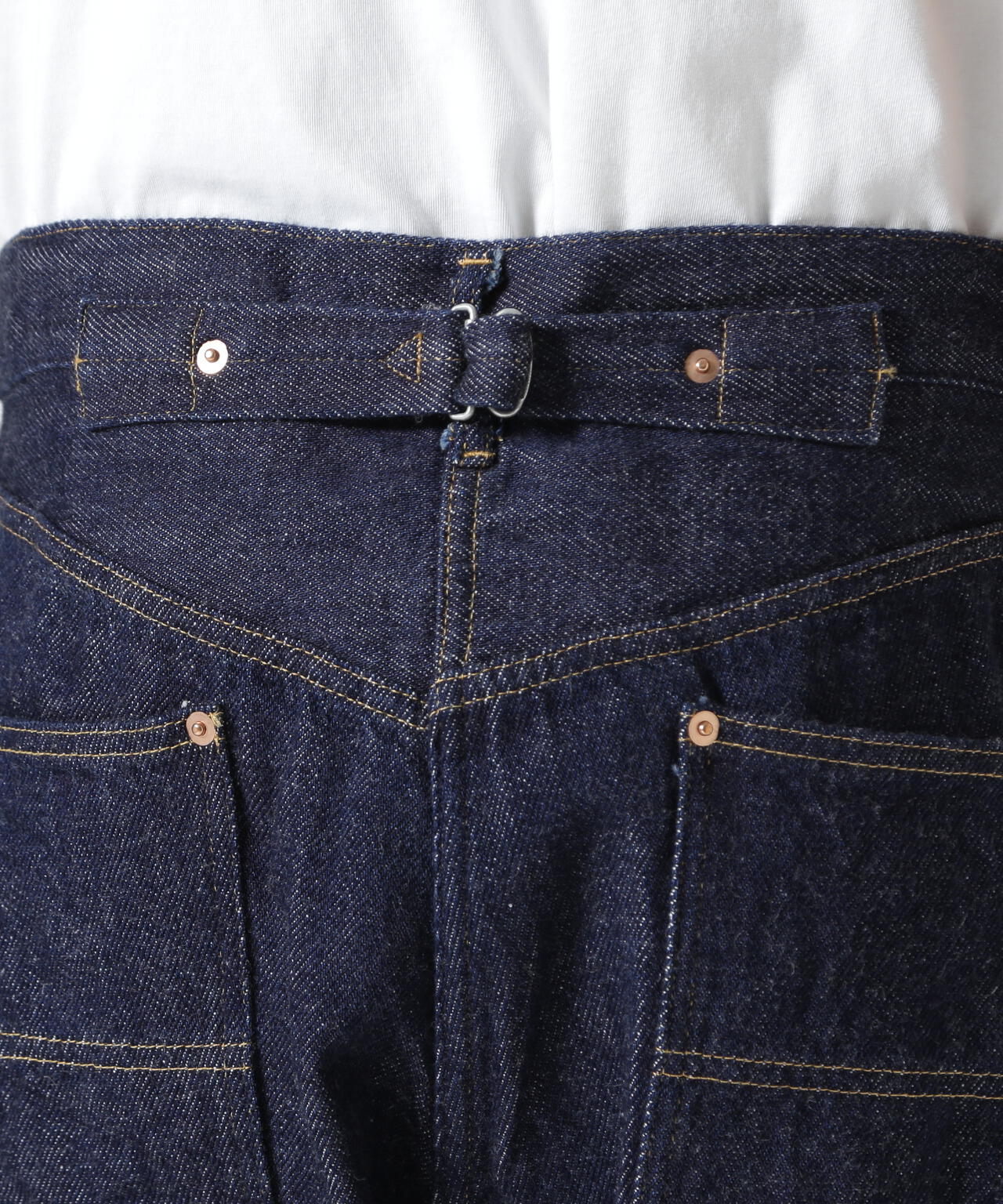 FOUNDOUR/ファウンダ/LOOSELY WOVEN DENIM WORKPT