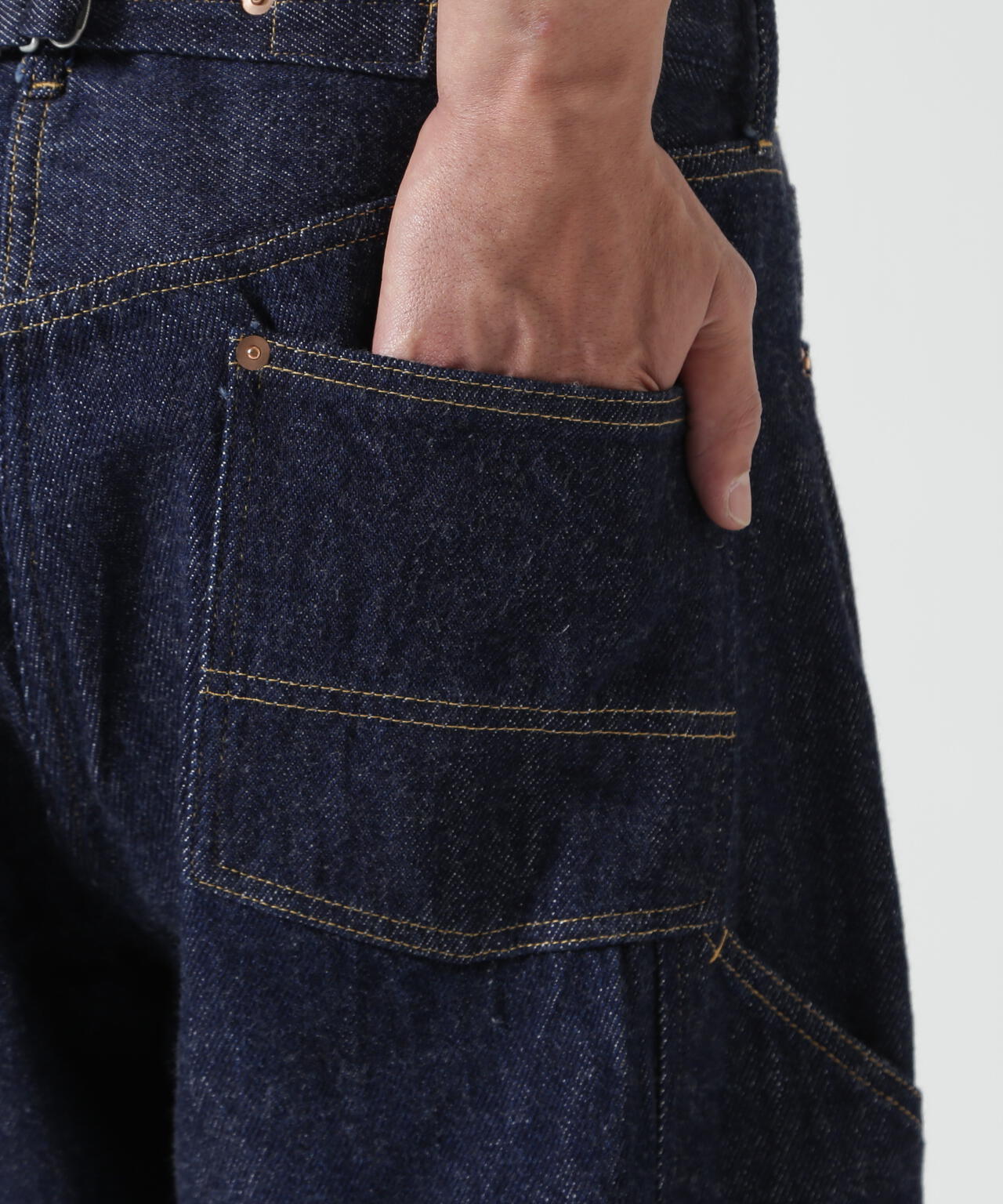 FOUNDOUR/ファウンダ/LOOSELY WOVEN DENIM WORKPT