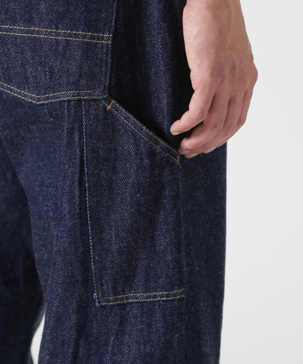 FOUNDOUR/ファウンダ/LOOSELY WOVEN DENIM WORKPT