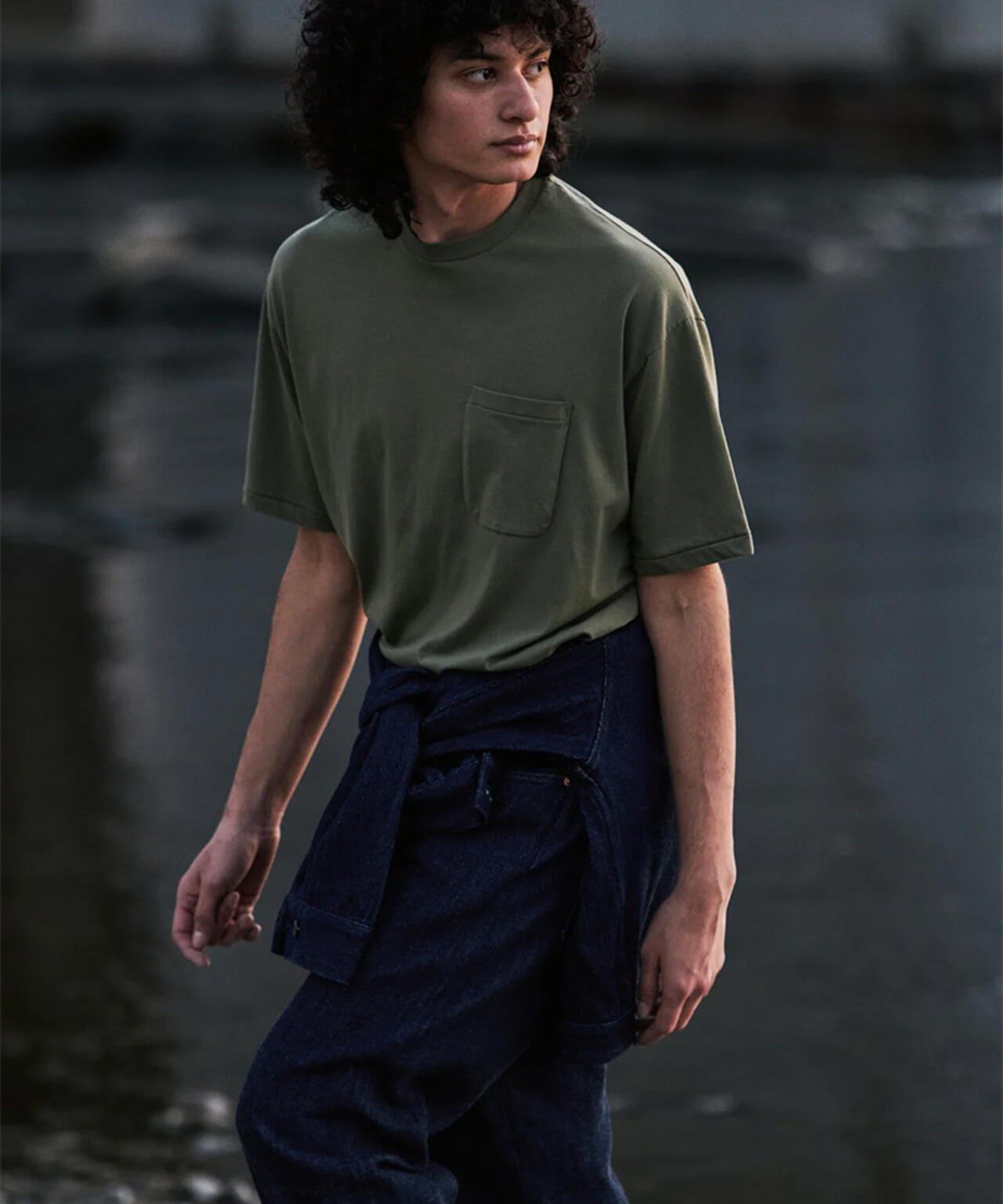 FOUNDOUR/ファウンダ/LOOSELY WOVEN DENIM WORKPT