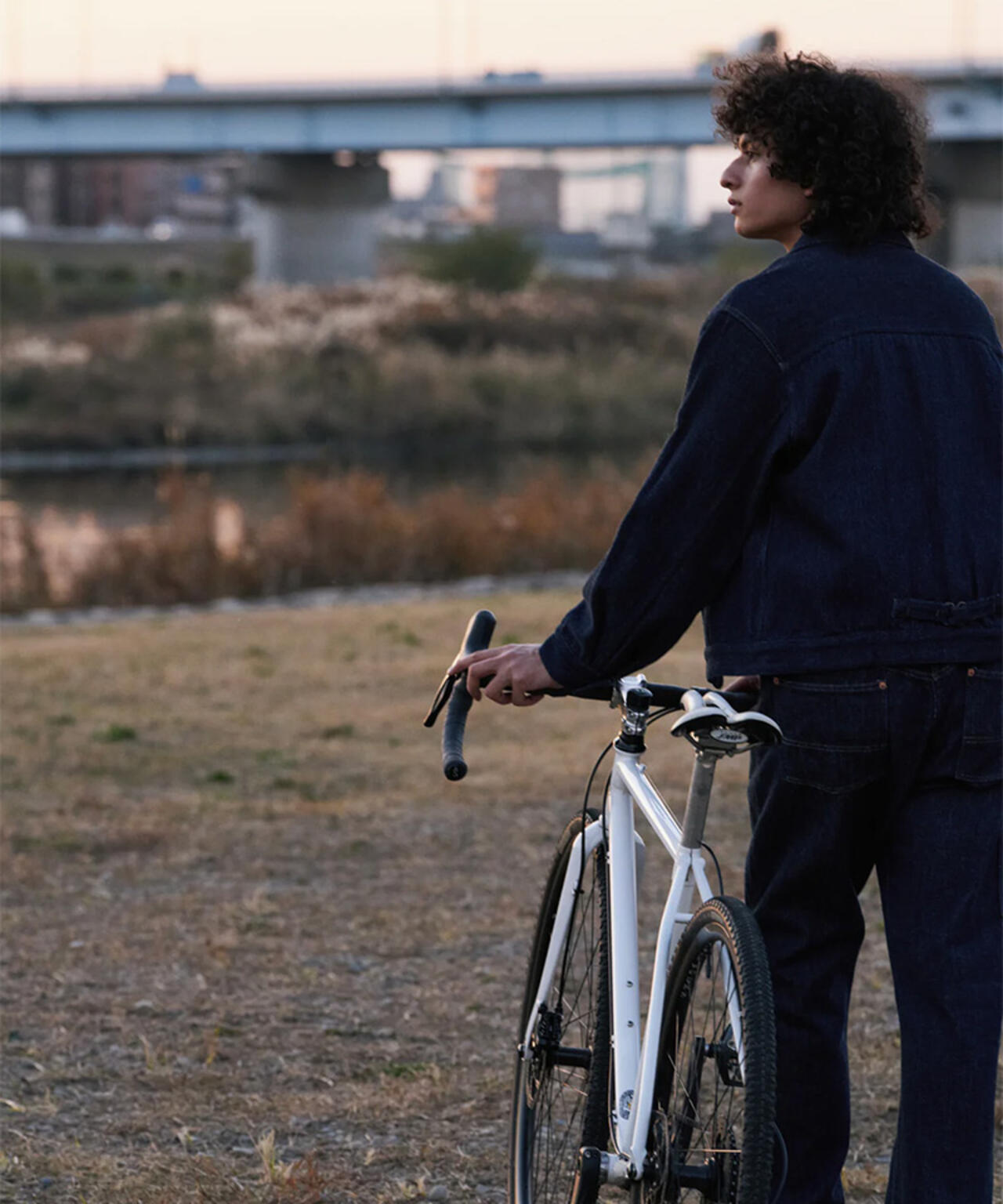 FOUNDOUR/ファウンダ/LOOSELY WOVEN DENIM WORKPT