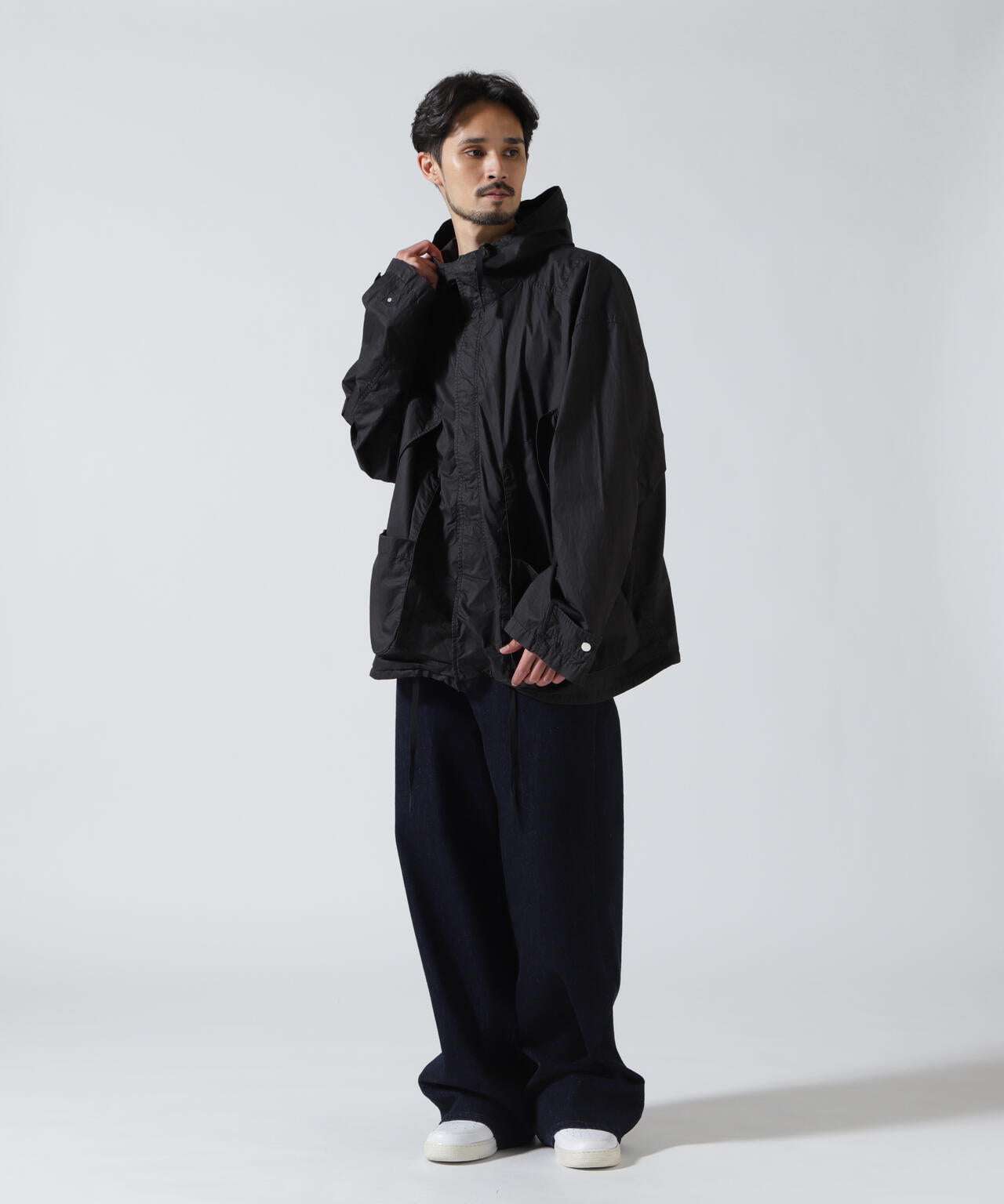 ANCELLM/アンセルム/HOODED FIELD SHIRT JACKET/ANC-SH91