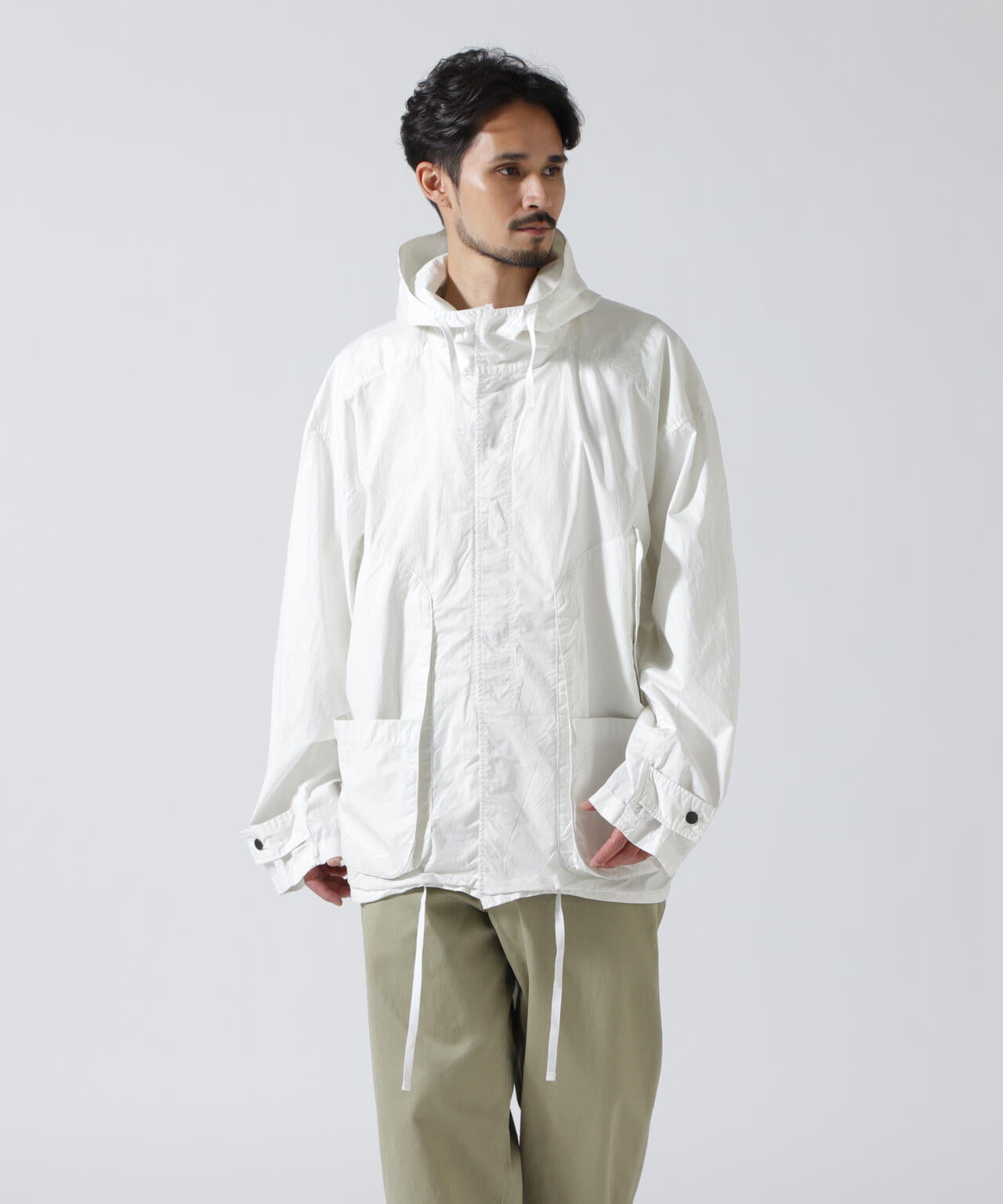 ANCELLM/アンセルム/HOODED FIELD SHIRT JACKET/ANC-SH91