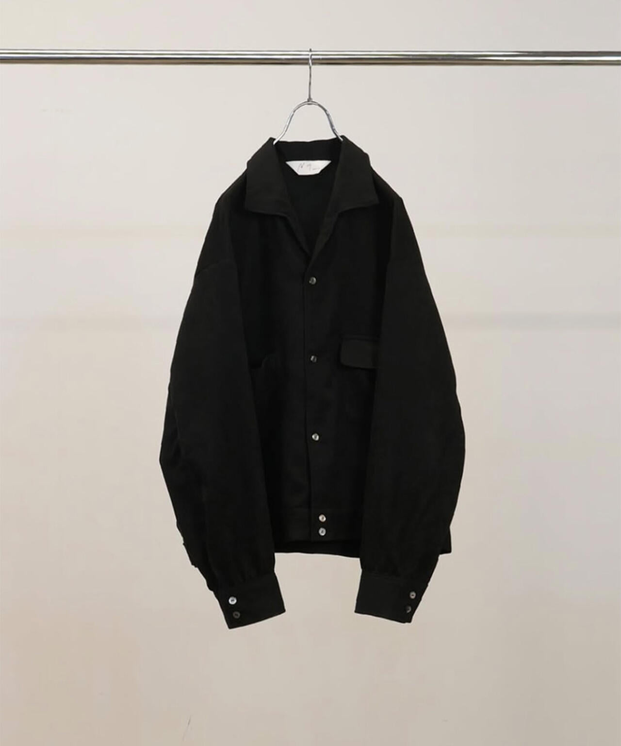 ANCELLM/アンセルム/VEGAN SUEDE OPEN COLLAR SHIRT/ANC-SH93