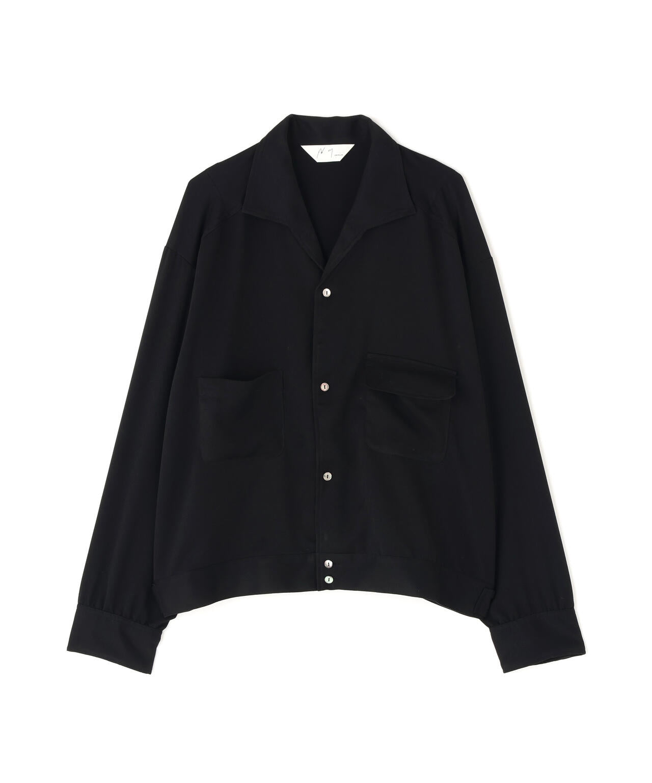 ANCELLM/アンセルム/VEGAN SUEDE OPEN COLLAR SHIRT/ANC-SH93