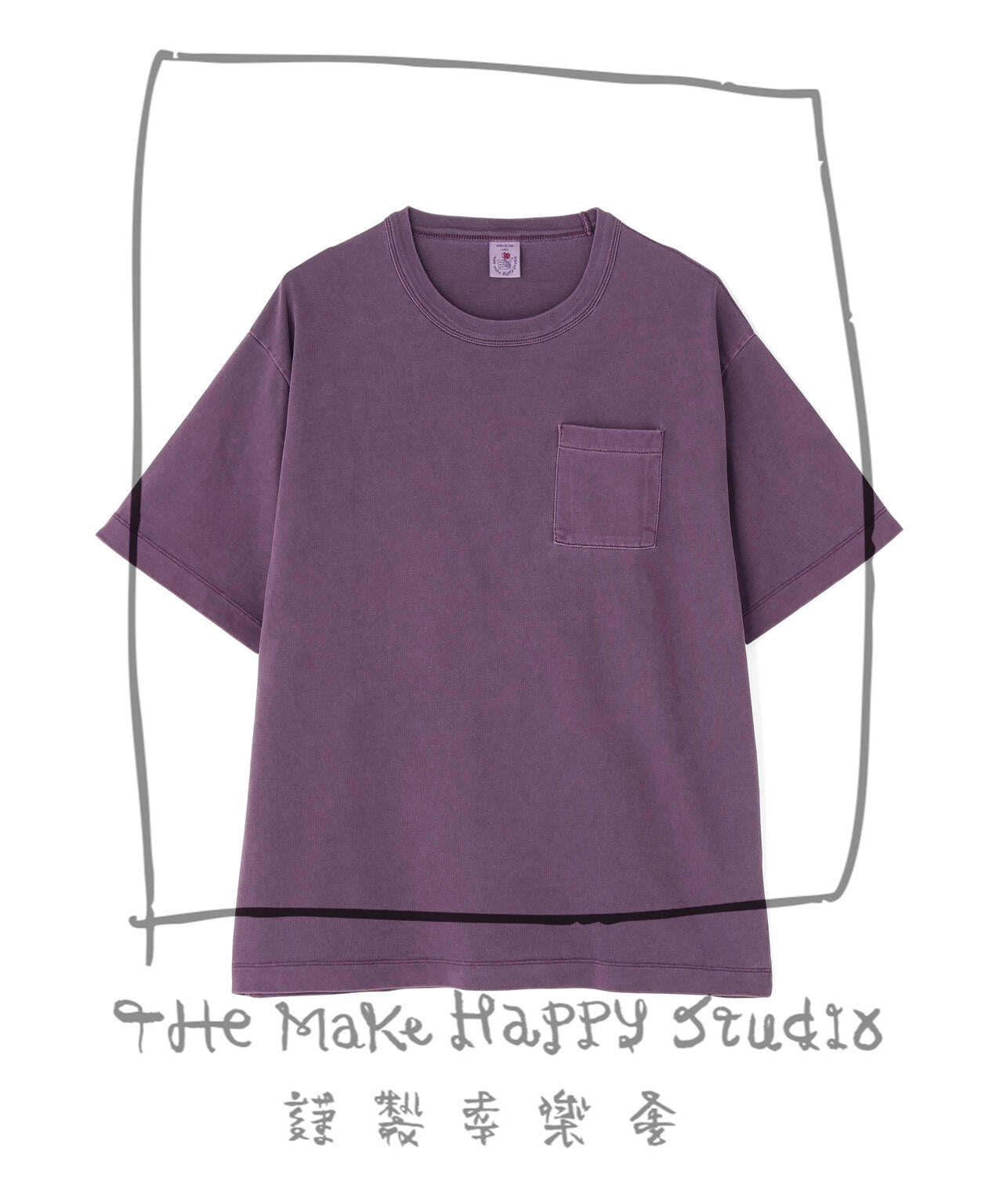 The Make Happy Studio/ザメイクハッピーストゥディオ/POCKET PUGMENT TEE