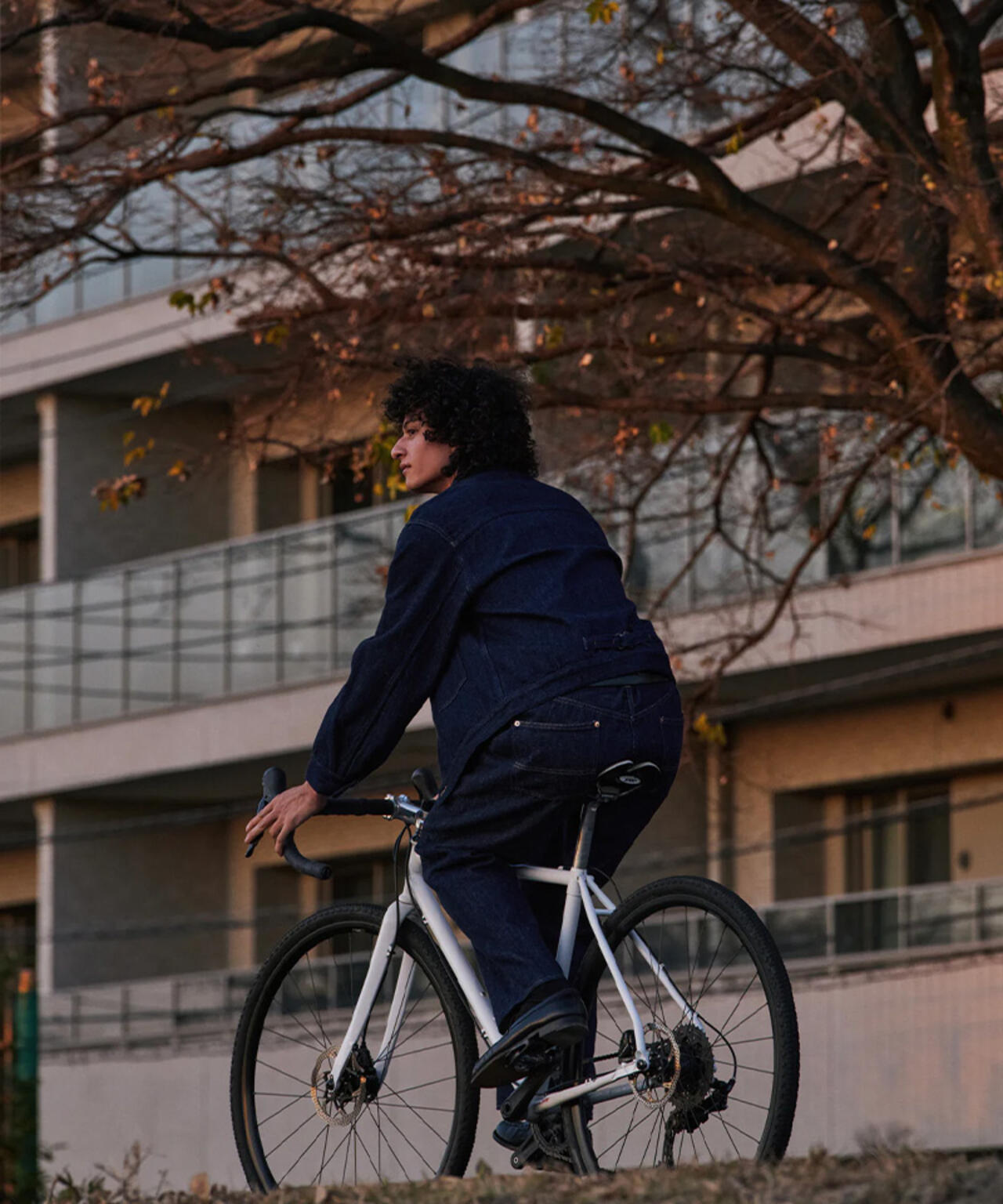 FOUNDOUR/ファウンダ/LOOSELY WOVEN DENIM BLOUSON