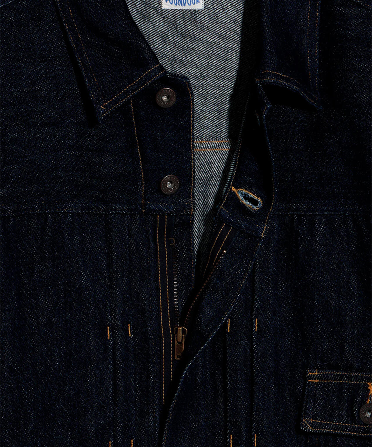 FOUNDOUR/ファウンダ/LOOSELY WOVEN DENIM BLOUSON