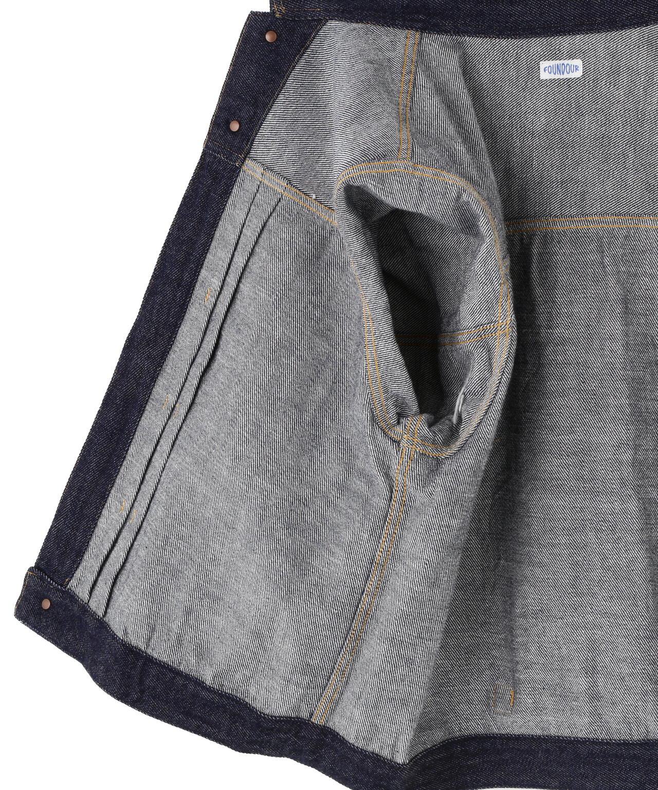 FOUNDOUR/ファウンダ/LOOSELY WOVEN DENIM BLOUSON