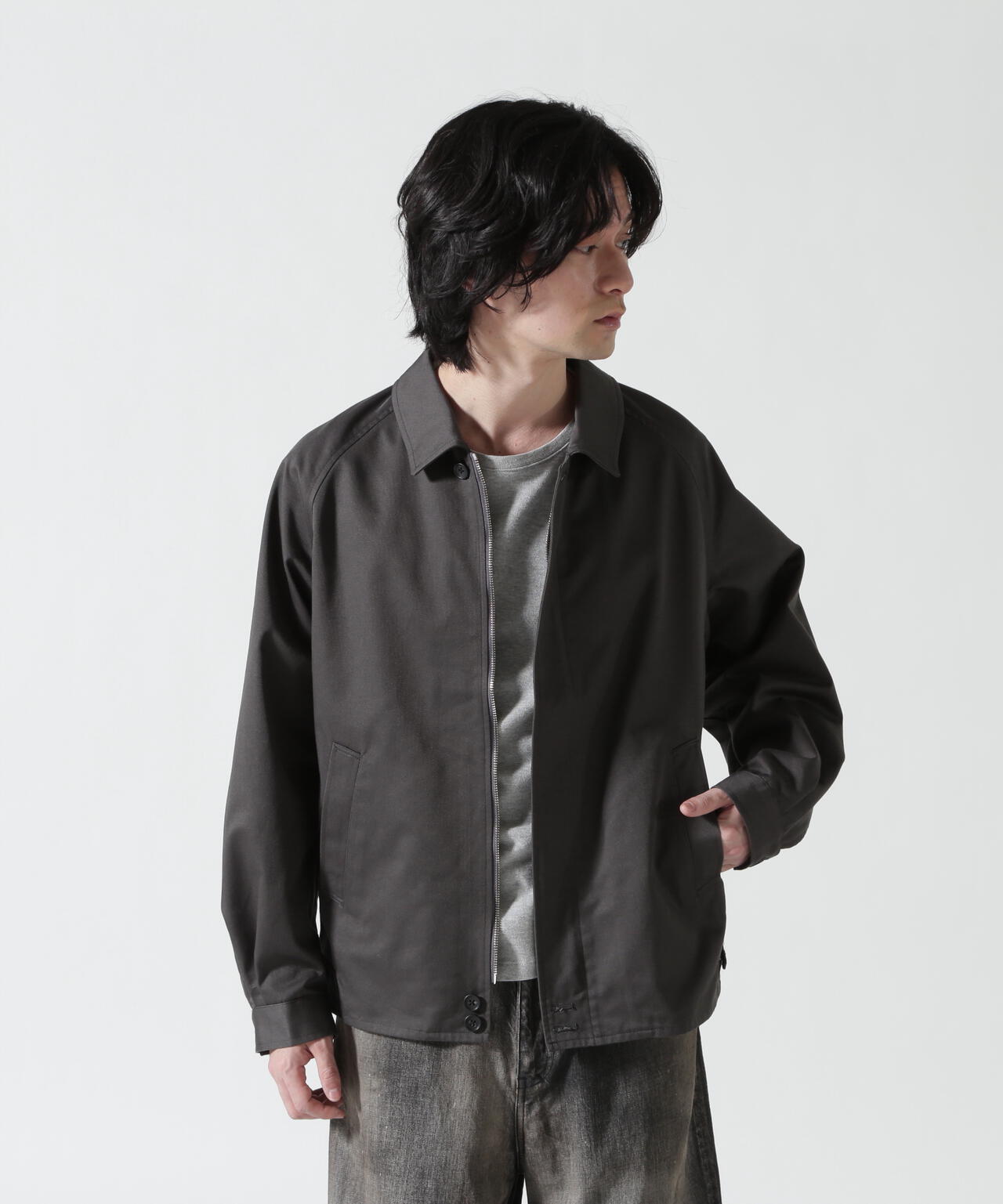 FOUNDOUR/ファウンダ/T/C TWILL ZIP UP BLOUSON