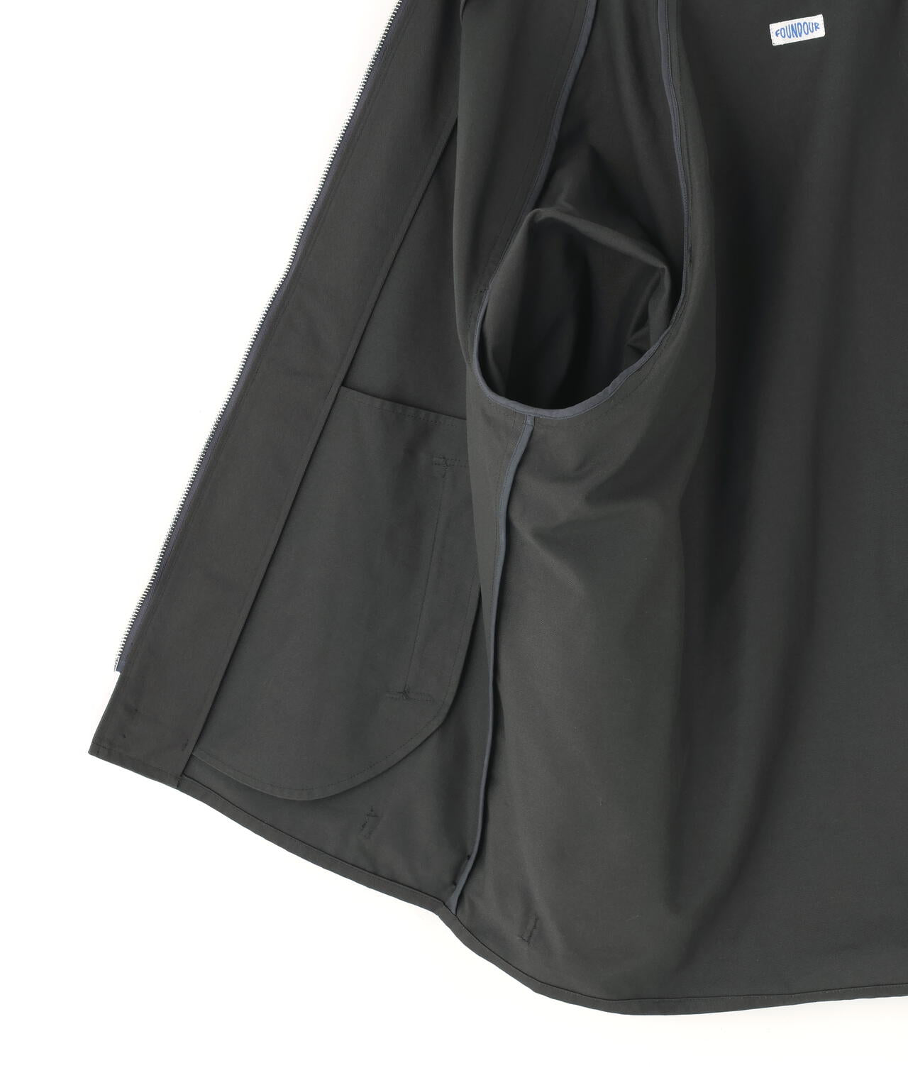 FOUNDOUR/ファウンダ/T/C TWILL ZIP UP BLOUSON