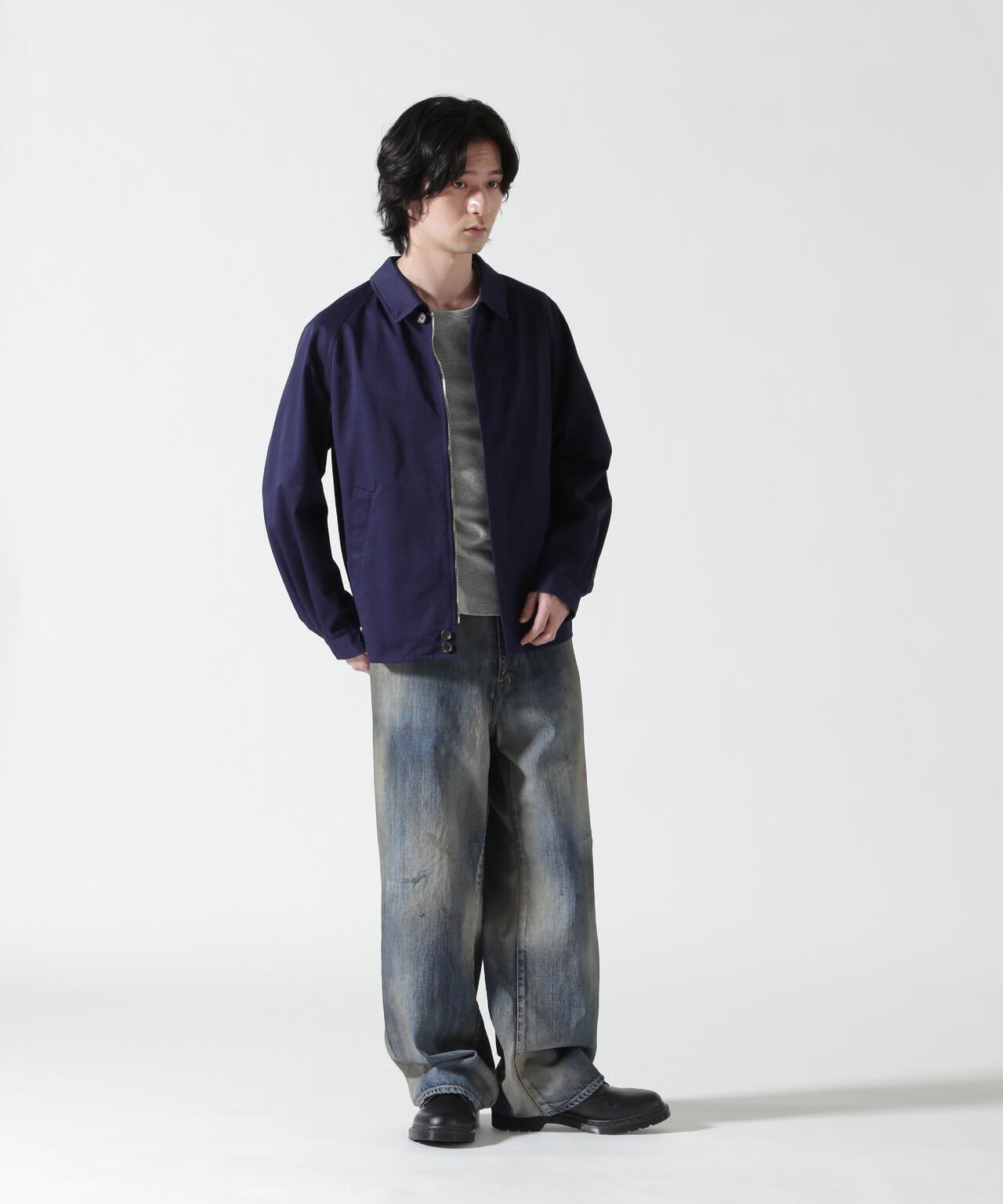 FOUNDOUR/ファウンダ/T/C TWILL ZIP UP BLOUSON