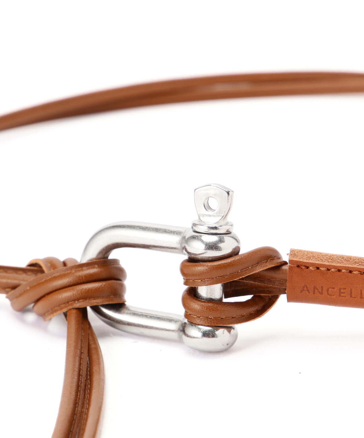 ANCELLM/アンセルム/LEATHER ROPE BELT/ANC-GD12