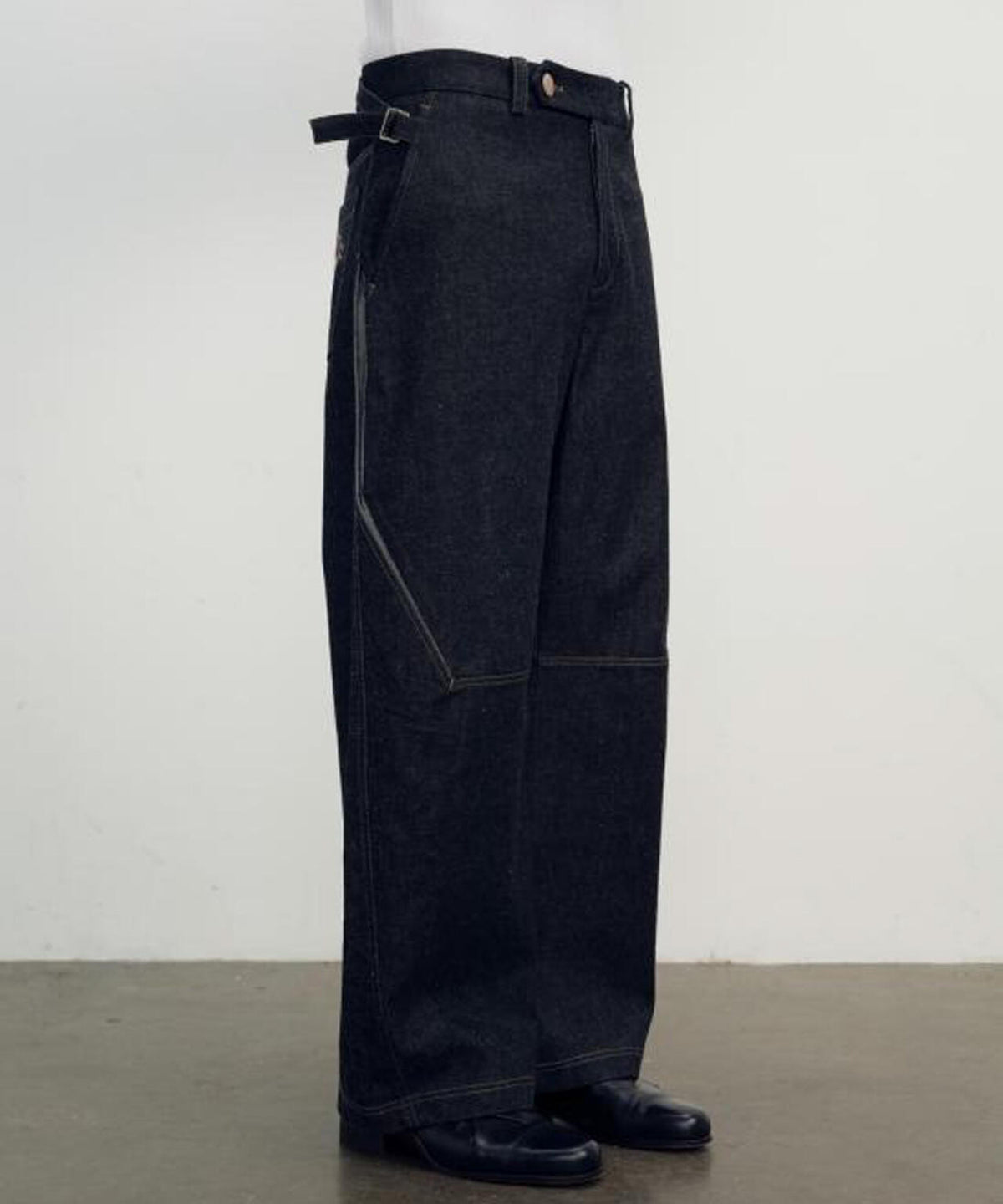 NULLUS/ヌルス/LOW POLY SHIFT DENIM/NUAW26TRO004-BLK