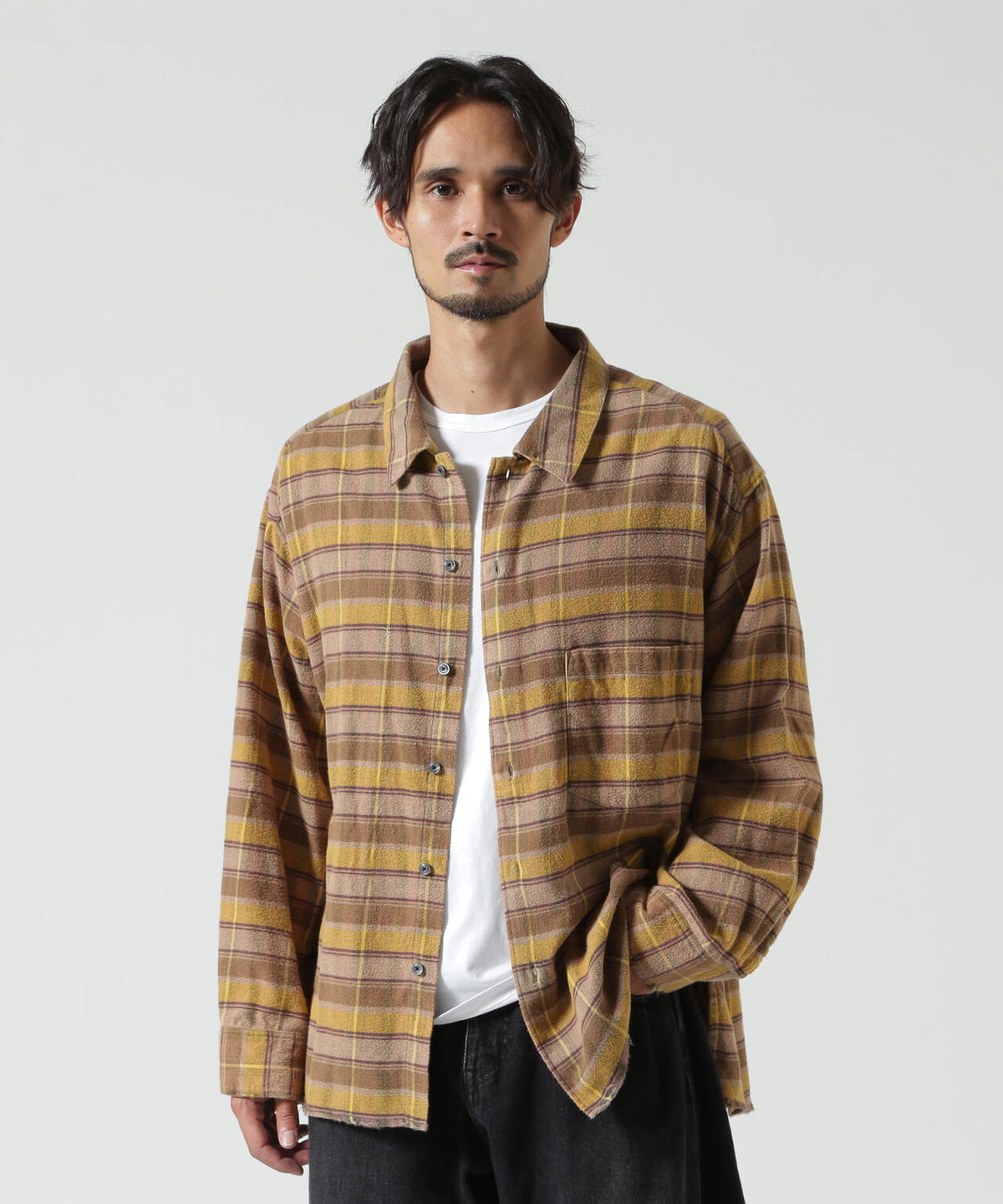 ANCELLM/アンセルム/NEL CHECK SHIRT/ANC-SH103