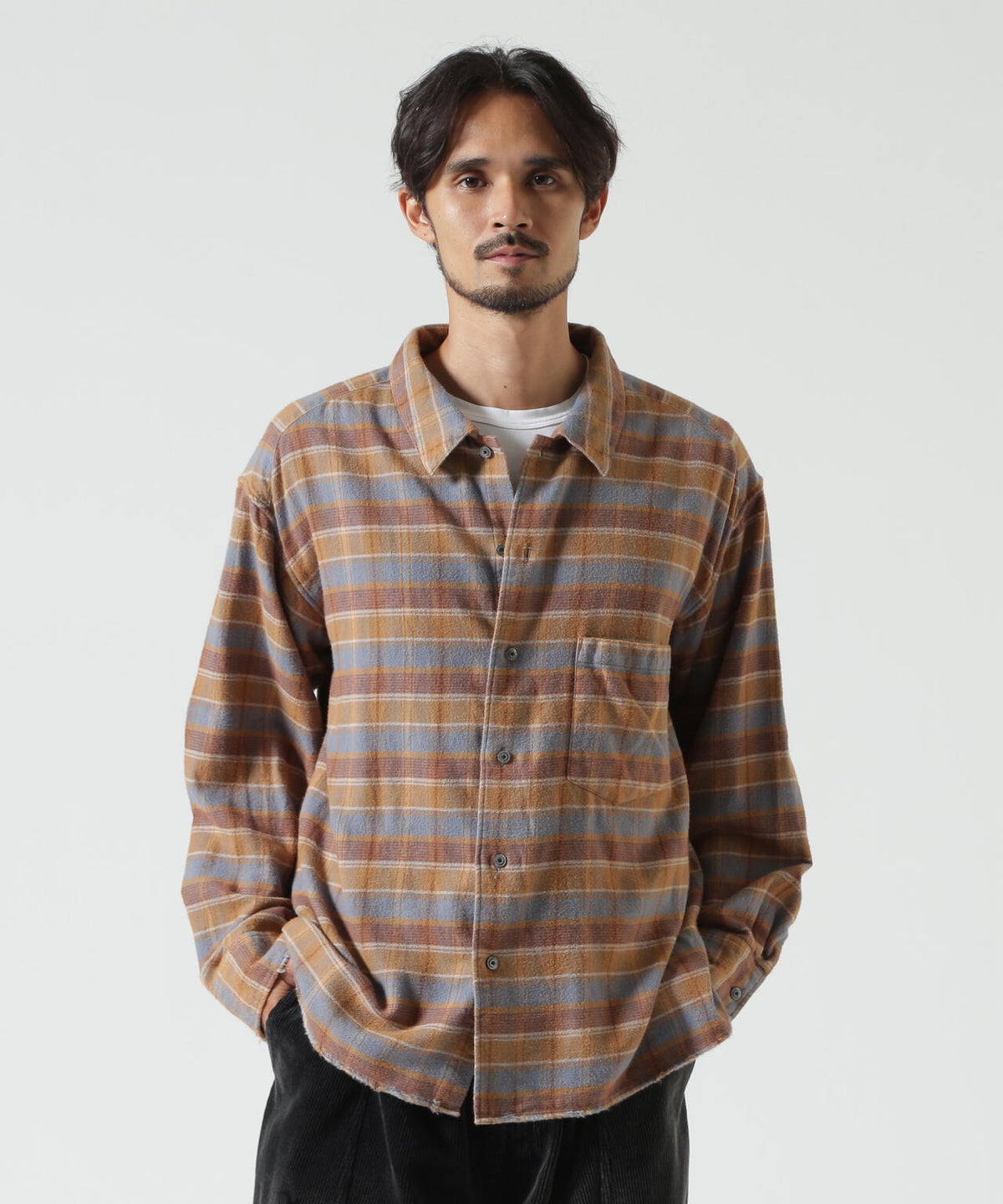 ANCELLM/アンセルム/NEL CHECK SHIRT/ANC-SH103