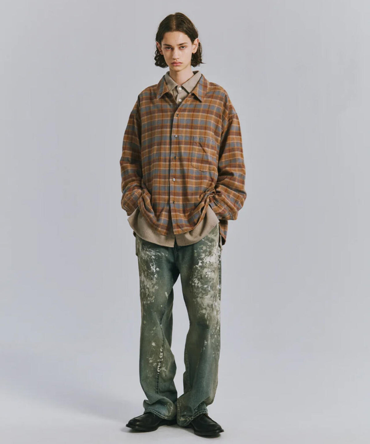 ANCELLM/アンセルム/NEL CHECK SHIRT/ANC-SH103