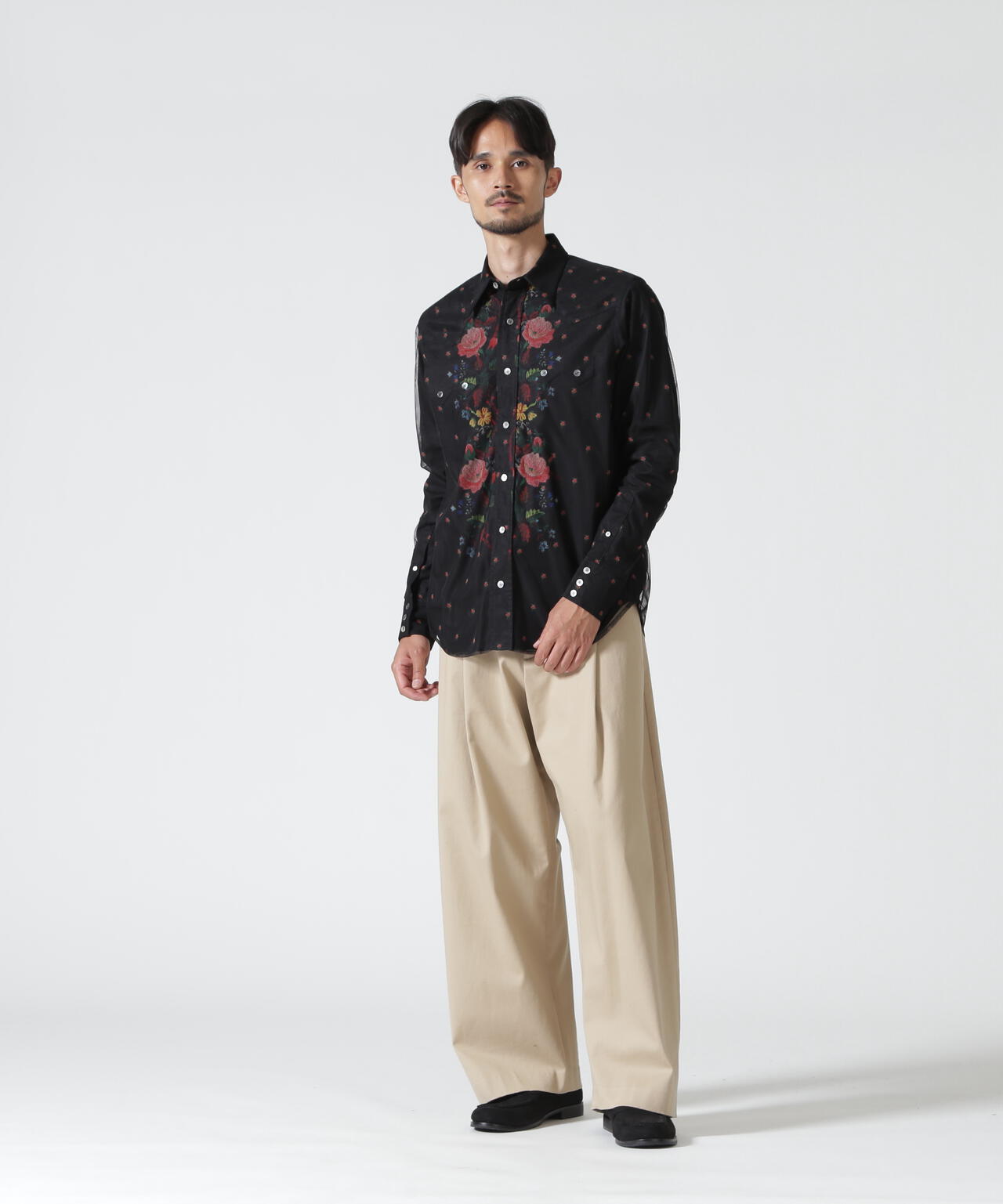 MASU/エムエーエスユー/ROCOCO LAYERED WESTERN SHIRT/M26H9SL003