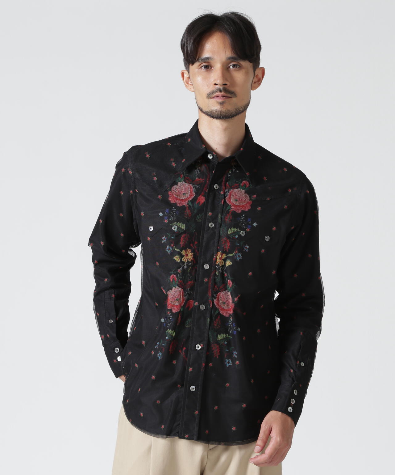 MASU/エムエーエスユー/ROCOCO LAYERED WESTERN SHIRT/M26H9SL003