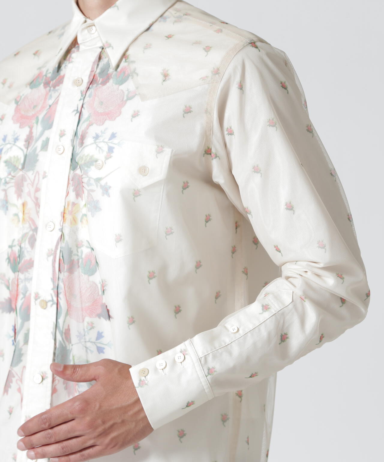 MASU/エムエーエスユー/ROCOCO LAYERED WESTERN SHIRT/M26H9SL003