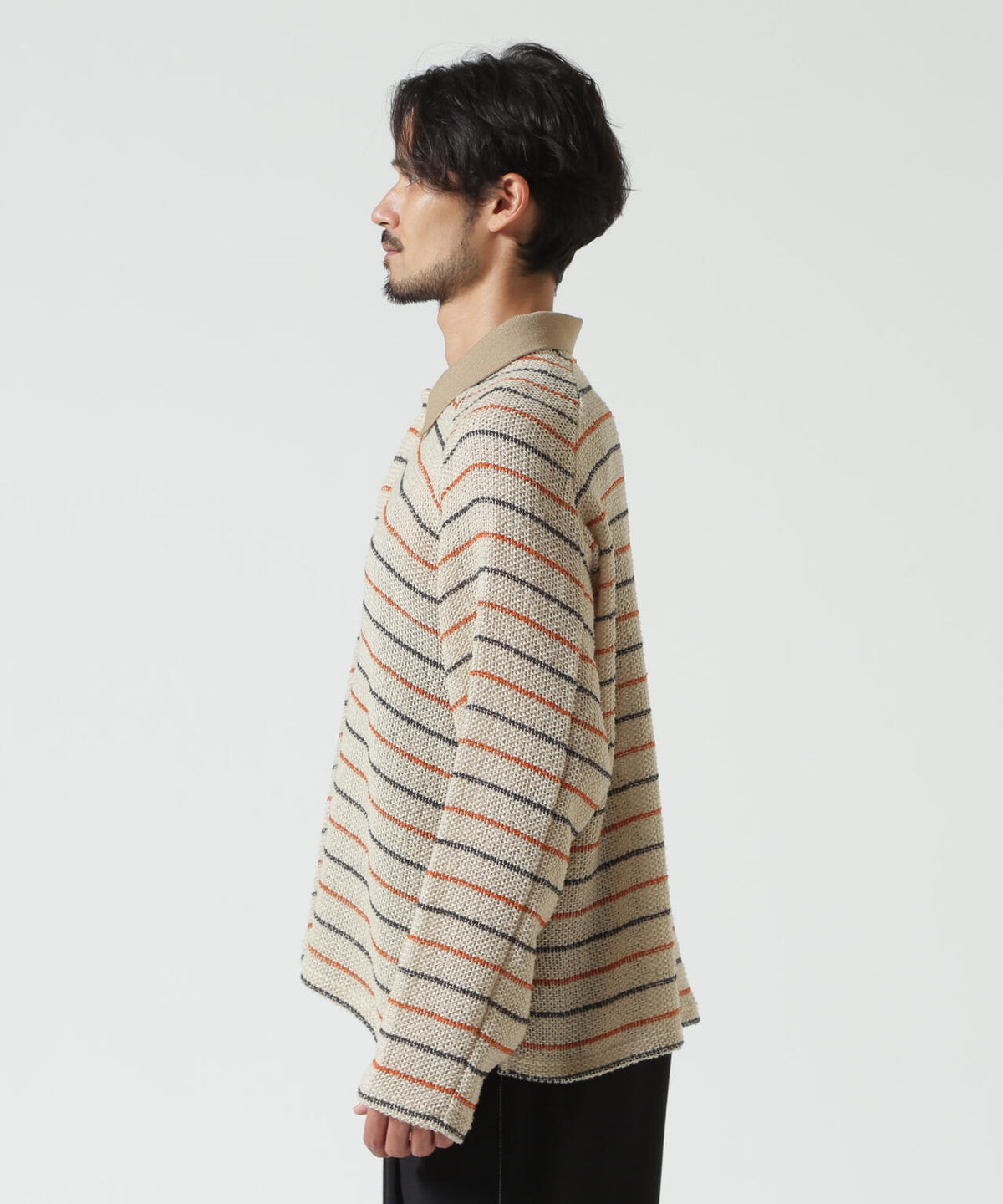 ANCELLM/アンセルム/CUT BORDER SKIPPER SHIRT/ANC-CT182