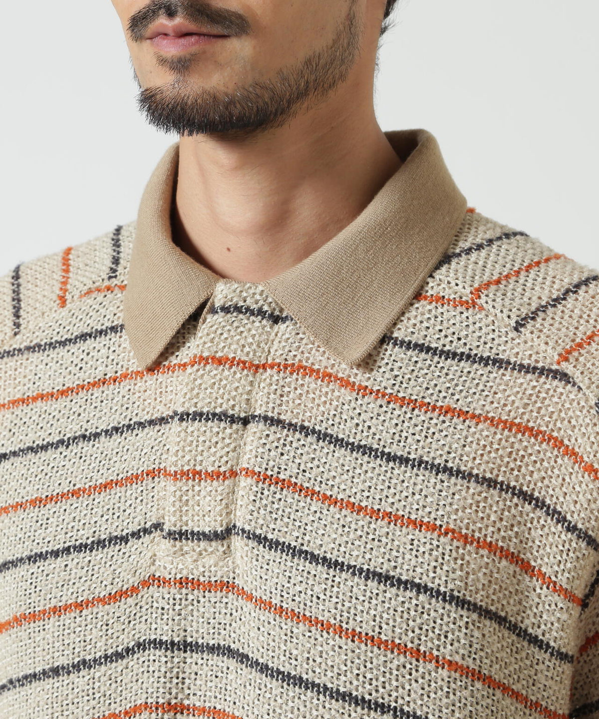 ANCELLM/アンセルム/CUT BORDER SKIPPER SHIRT/ANC-CT182