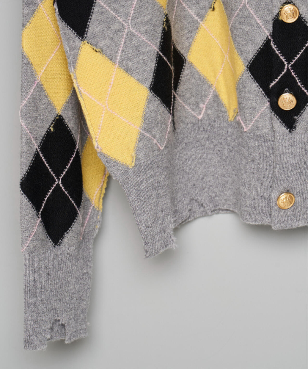 MASU/エムエーエスユー/DIAMOND SCRAPED CARDIGAN/M26H9KN003