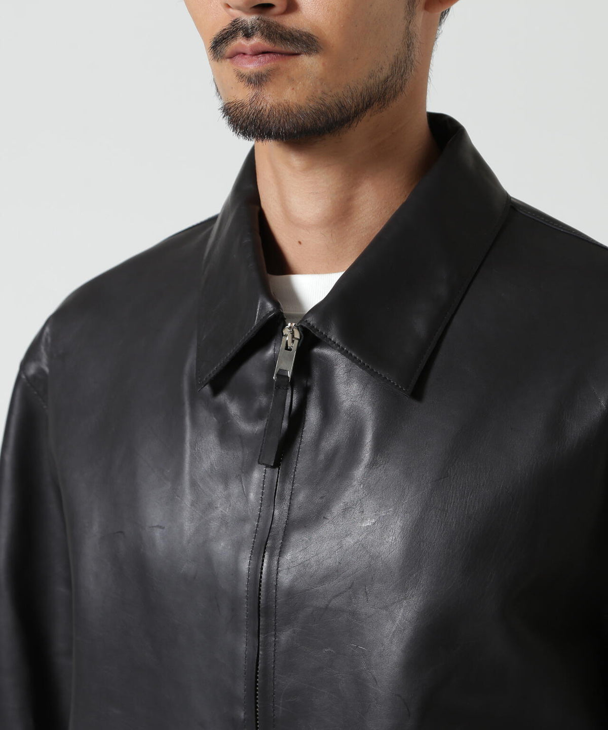YOKE/ヨーク/Calf Nappa Leather Minimal Blouson/YK26FW01308B