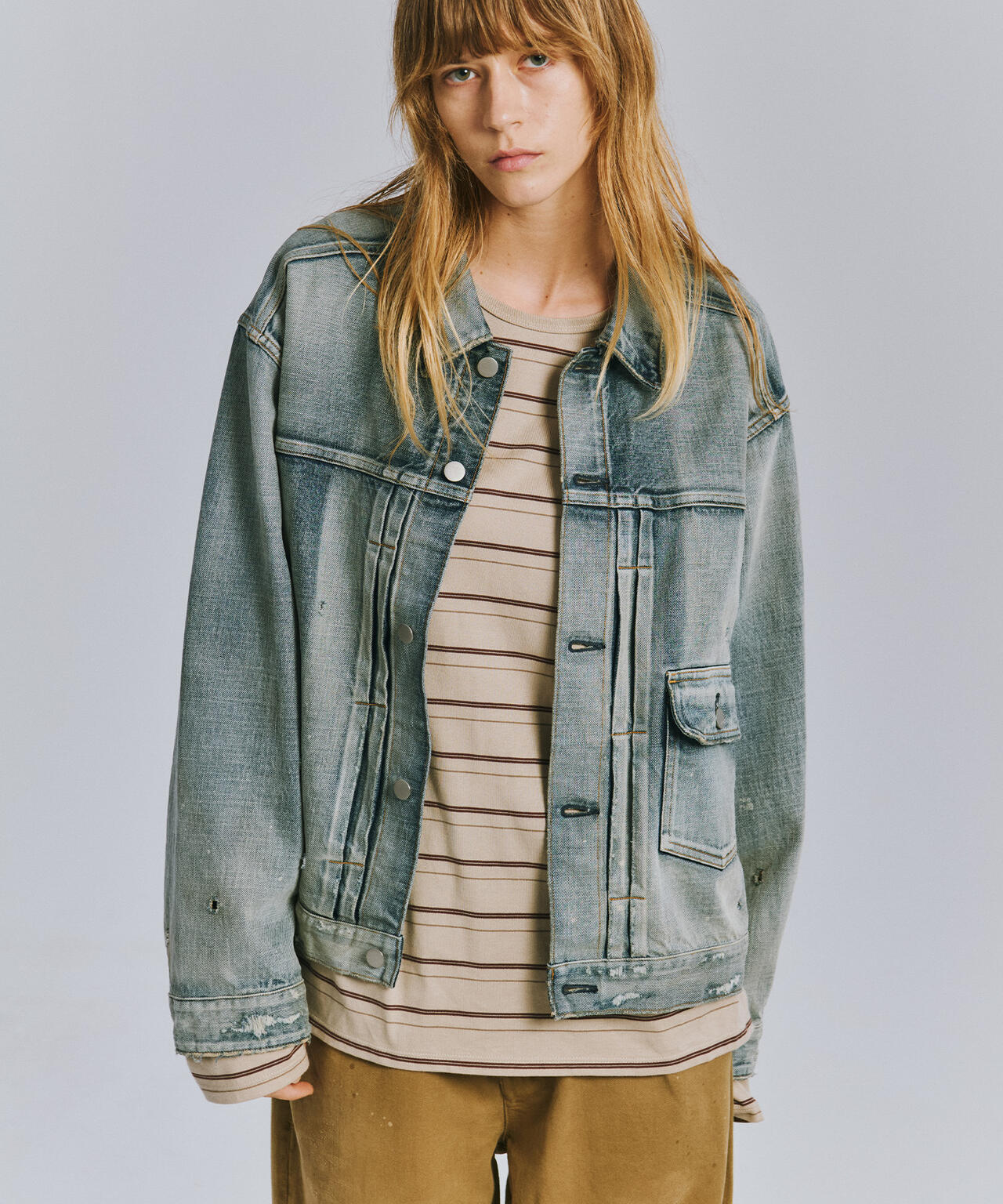 ANCELLM/アンセルム/TYPE-1 AGING DENIM JACKET/ANC-STD-JK02