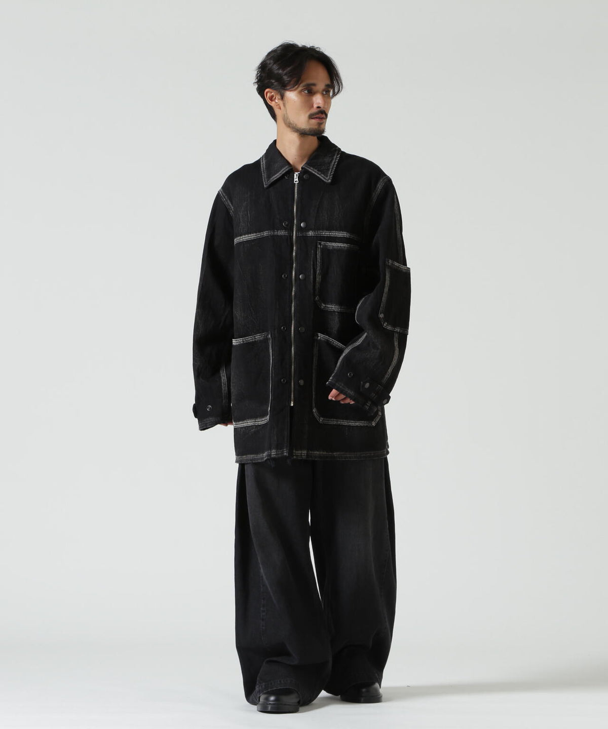 barbell object/バーベルオブジェクト/denim coverall-ag/bo-07a01ag
