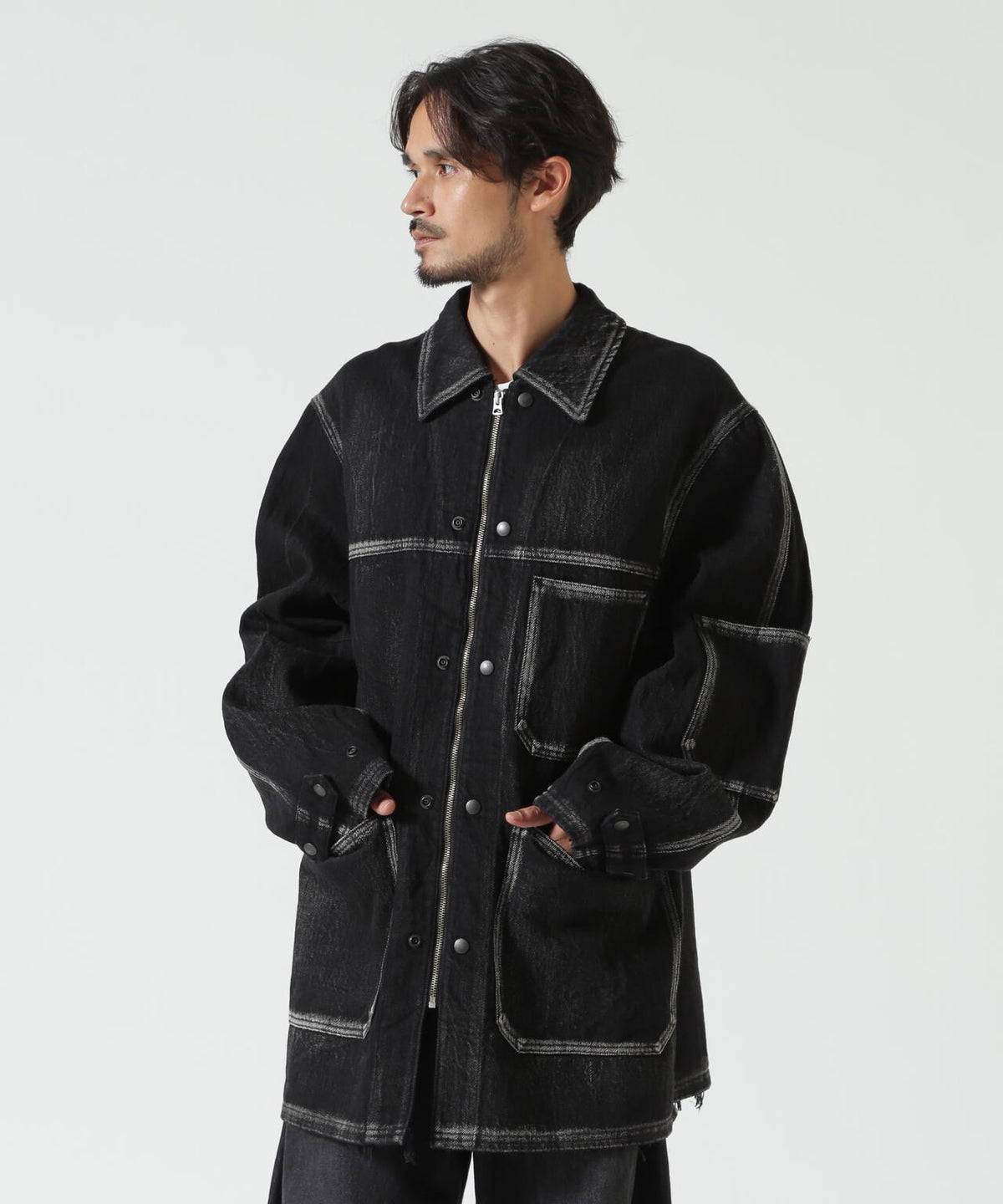 barbell object/バーベルオブジェクト/denim coverall-ag/bo-07a01ag