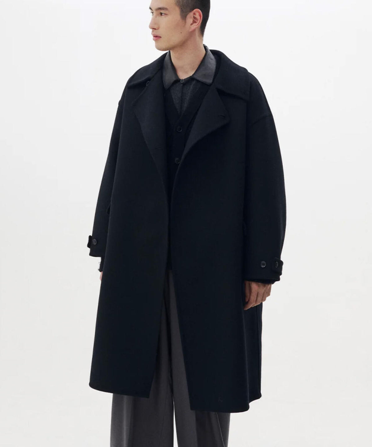 YOKE/ヨーク/Wool Cashmere Double Breasted Rever Coat/YK26FW01317C