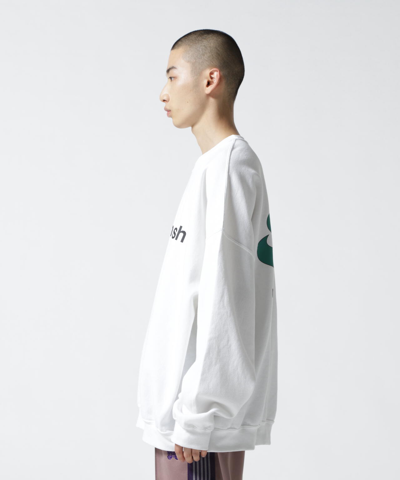 MANASTASH/マナスタッシュ/StackLogo CrewneckSweat/グラフィックプリントクルーネックスウェット