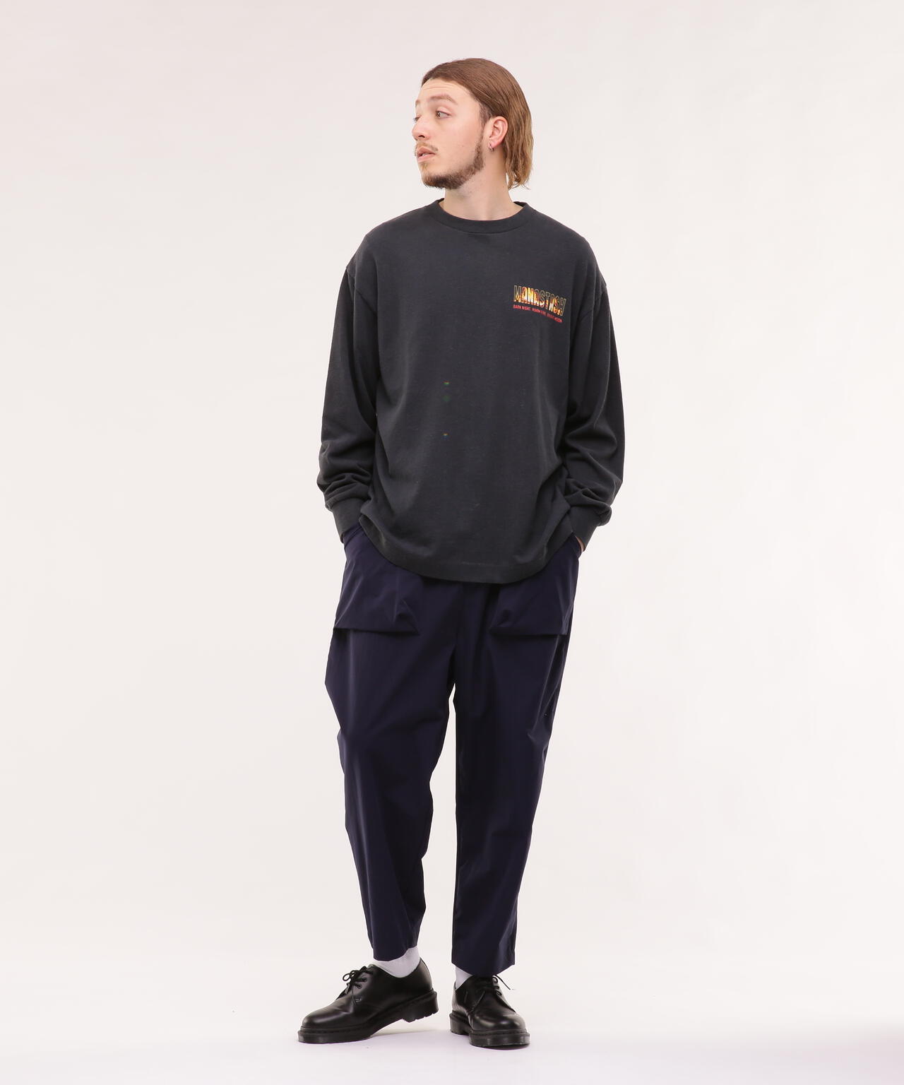 MANASTASH/マナスタッシュ/HEMP L/S TEE DARK NIGHT
