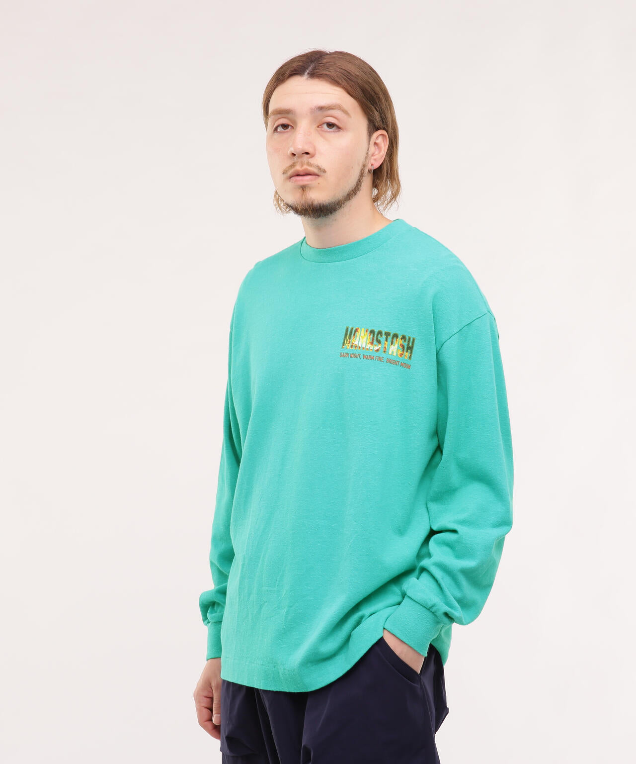 MANASTASH/マナスタッシュ/HEMP L/S TEE DARK NIGHT