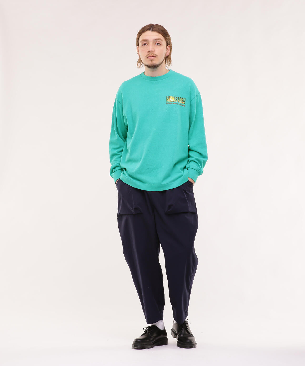 MANASTASH/マナスタッシュ/HEMP L/S TEE DARK NIGHT